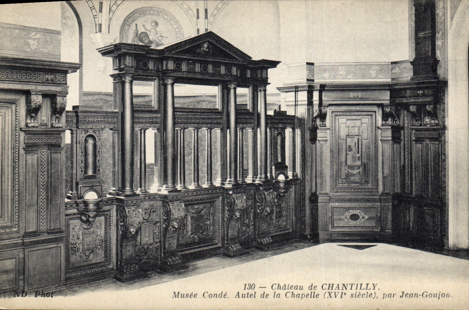 CPA Chateau de Chantilly Musee Conde Autel de la Chapelle 