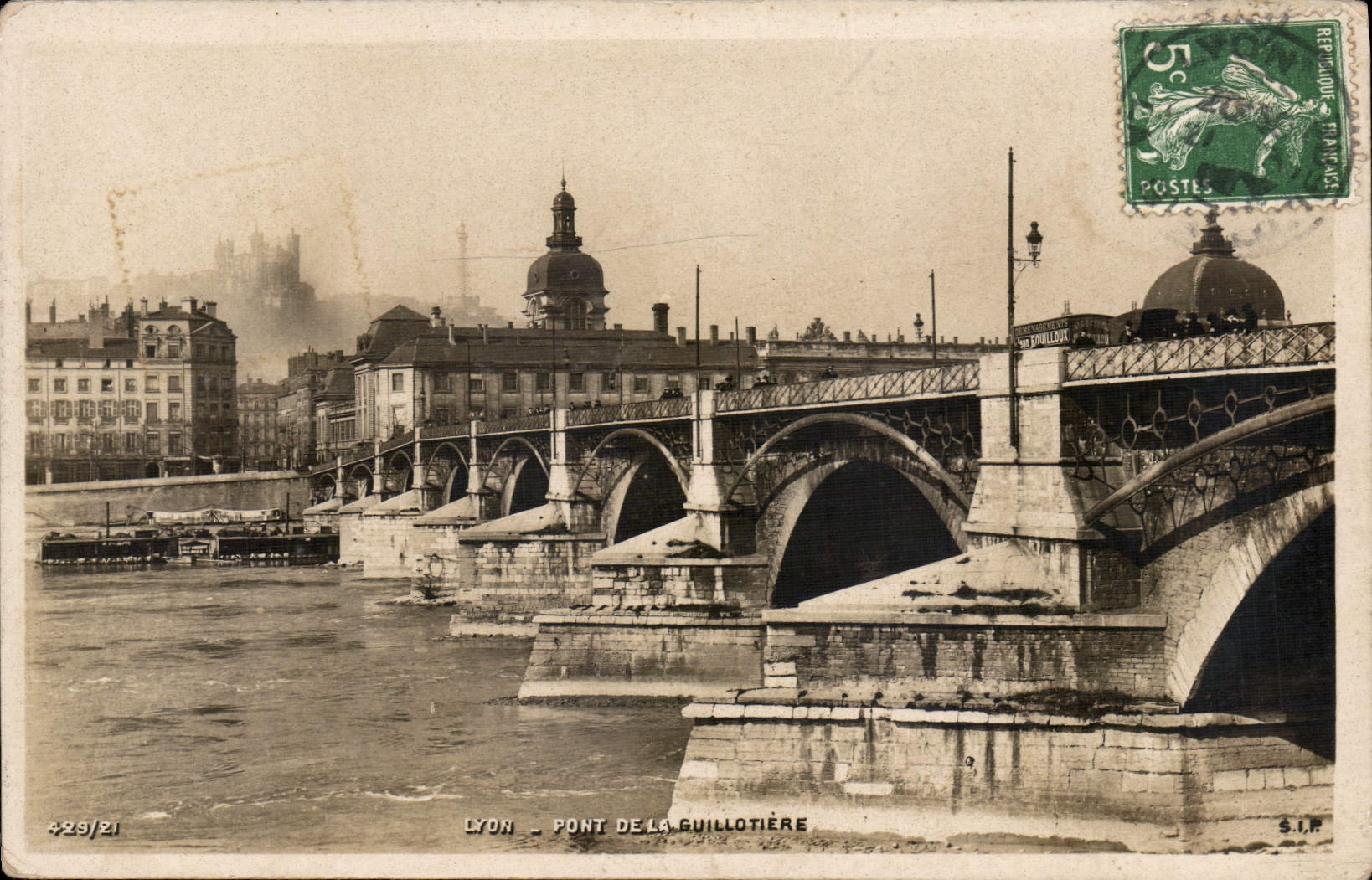 CPA Lyon Pont de la Guillotiere 