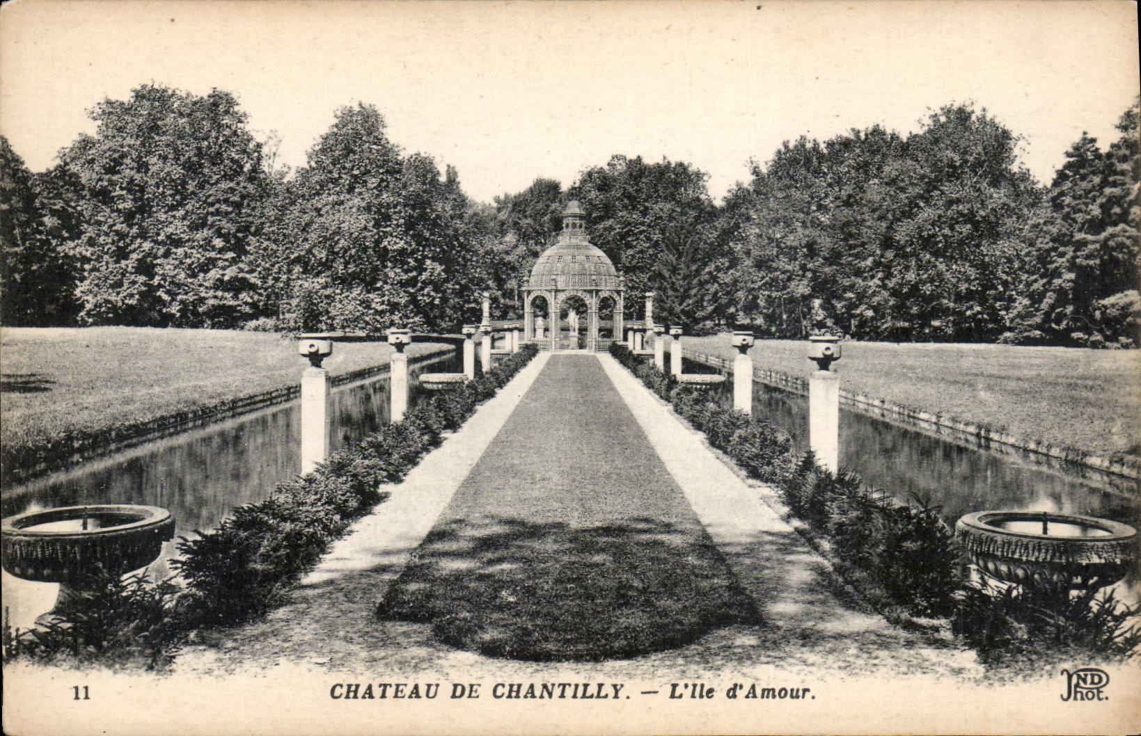 CPA Chateau de Chantilly L'Ile d'Amour 