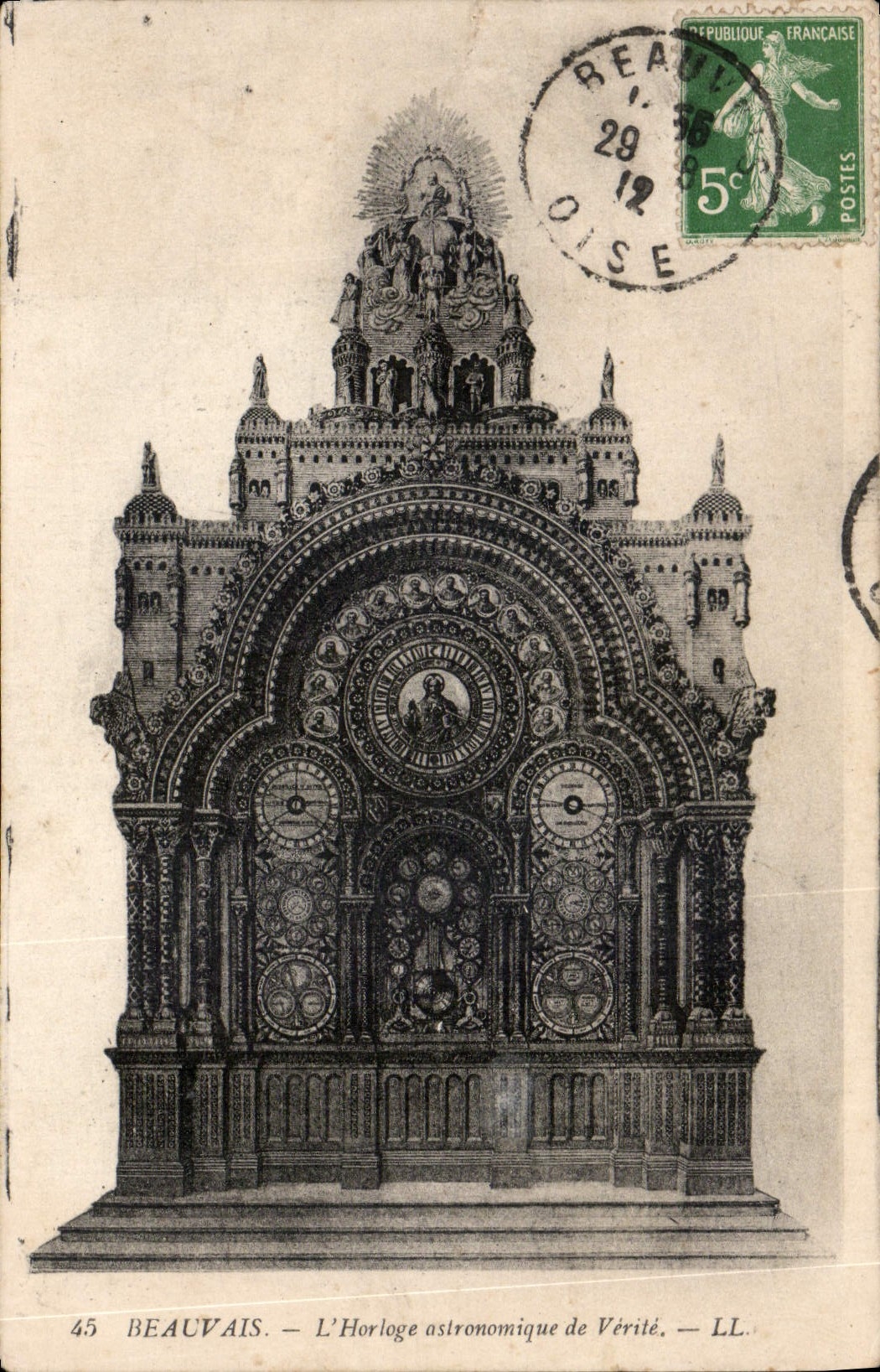 CPA Beauvais L'Horloge astronomique de Verile