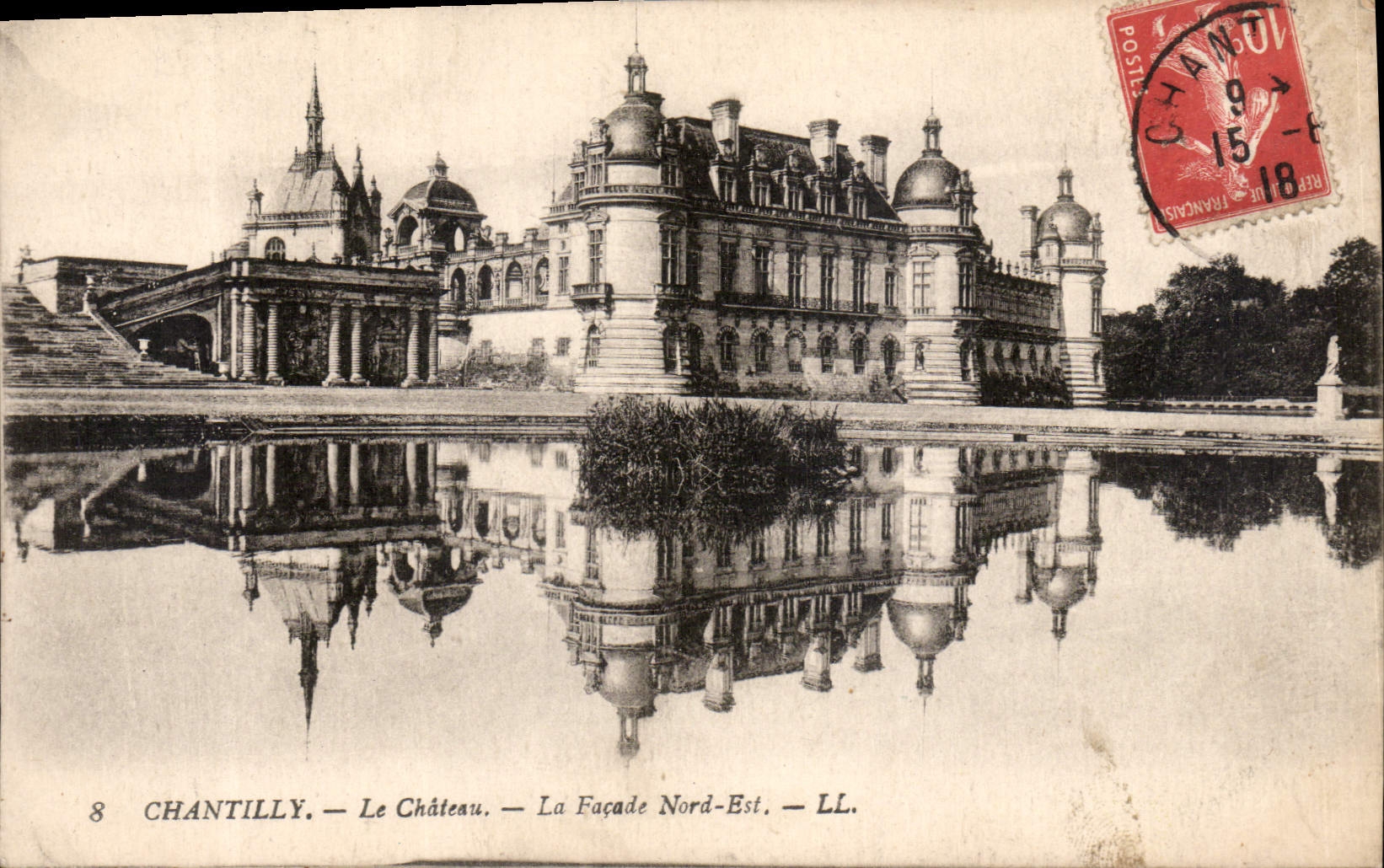 CPA Chantilly Le Chateau La Facade Nord Est 