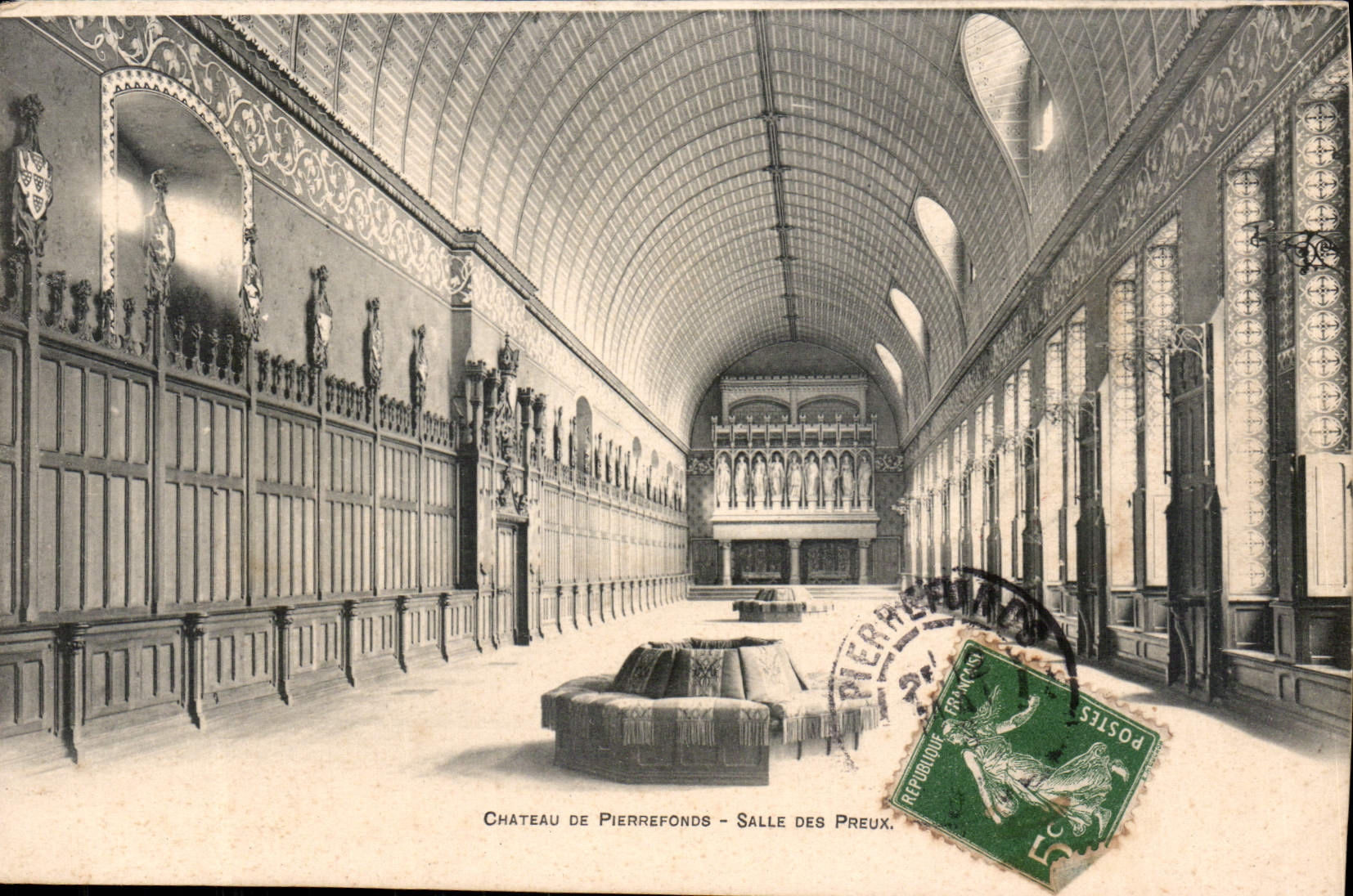 CPA Chateau de Pierrefonds Salle des Preux 