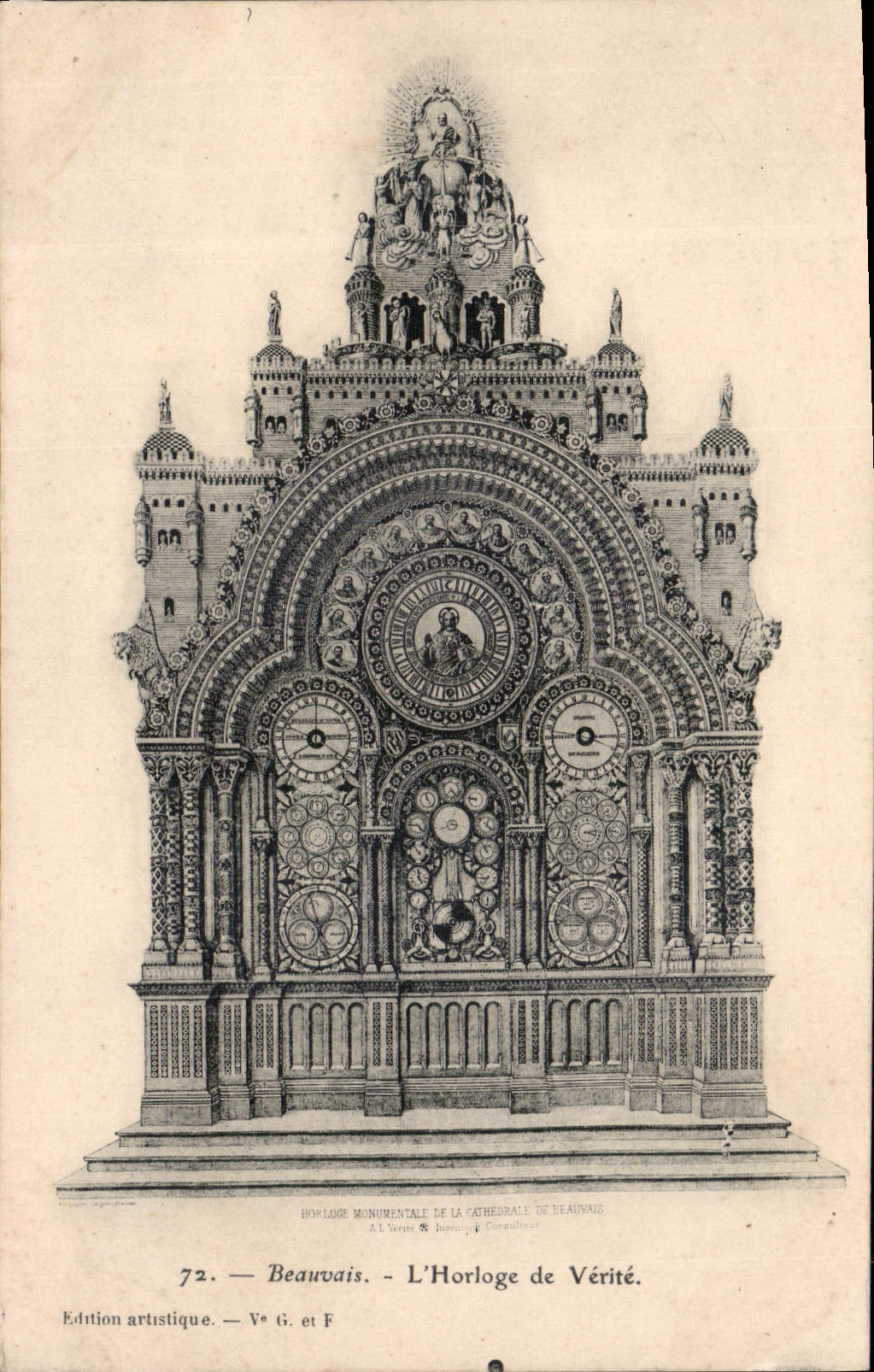 CPA Beauvais L'Horloge de Verite 
