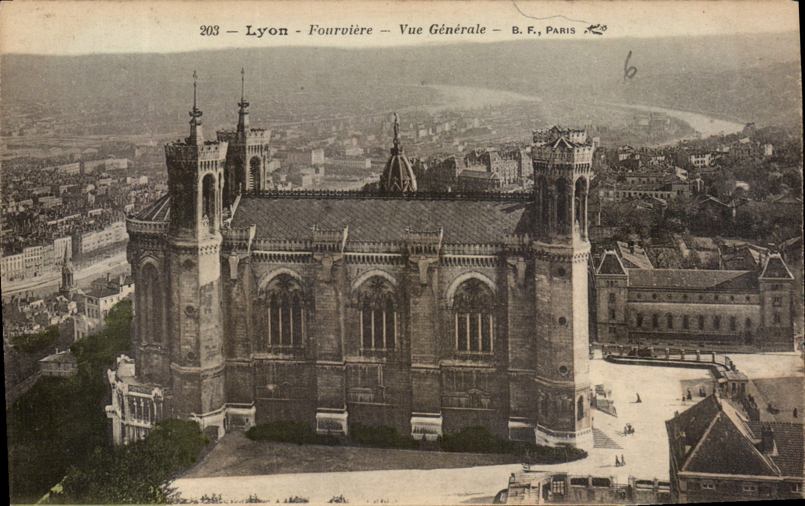 CPA Lyon Fourvierre Vue Generale 