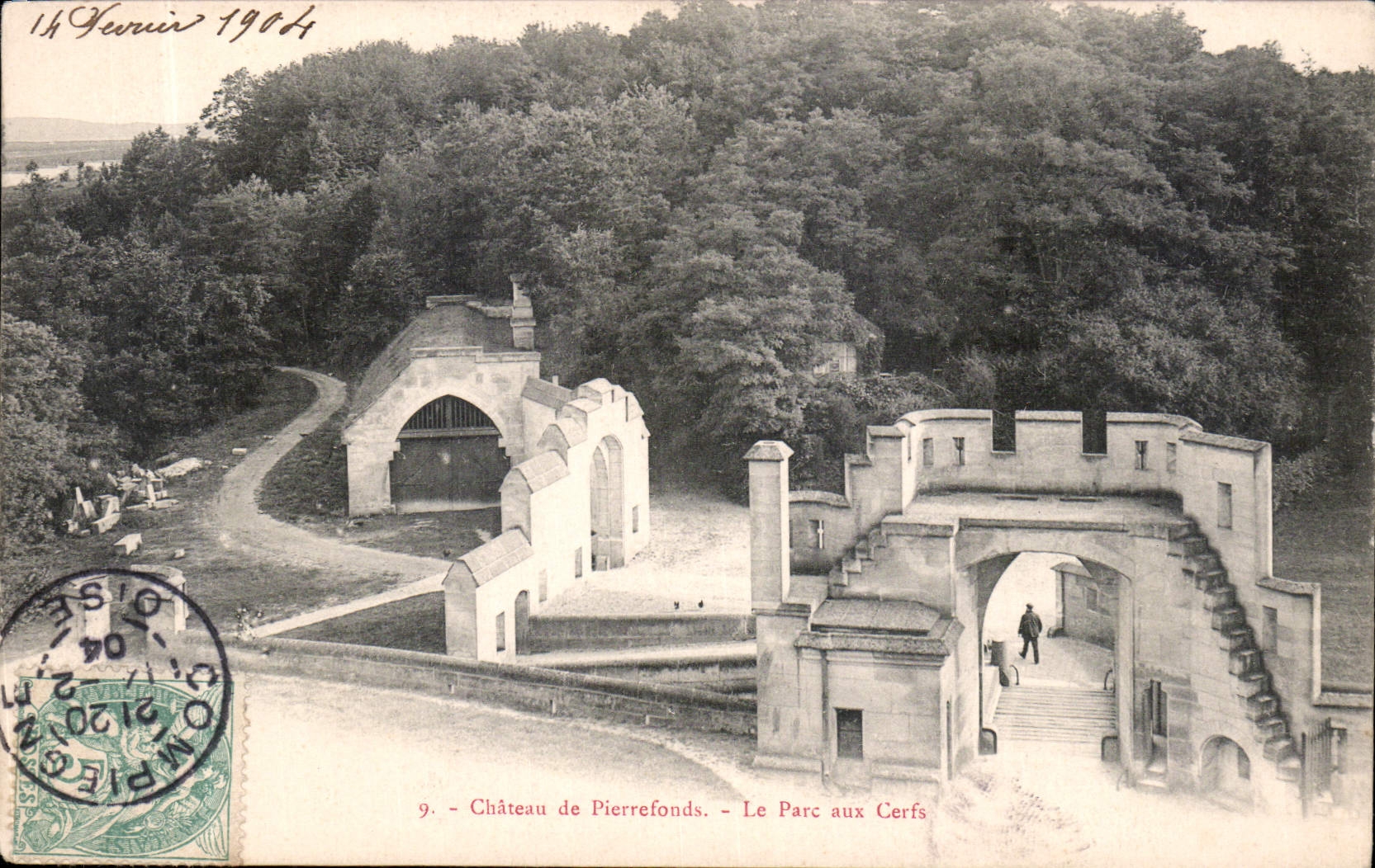 CPA Chateau de Pierrefonds Le Parc aux Cerfs 