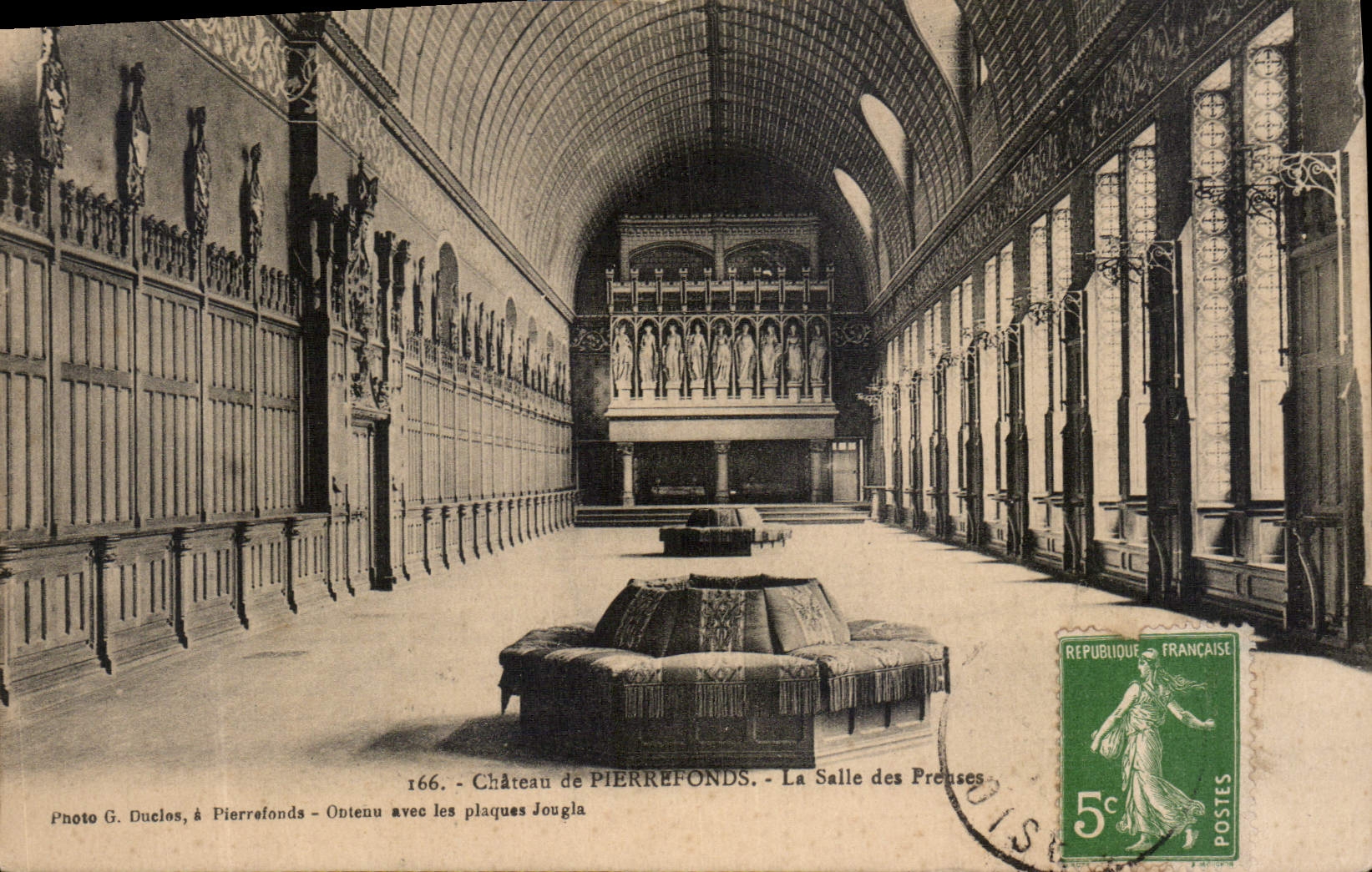 CPA Chateau de Pierrefonds La Salle des Preuses 