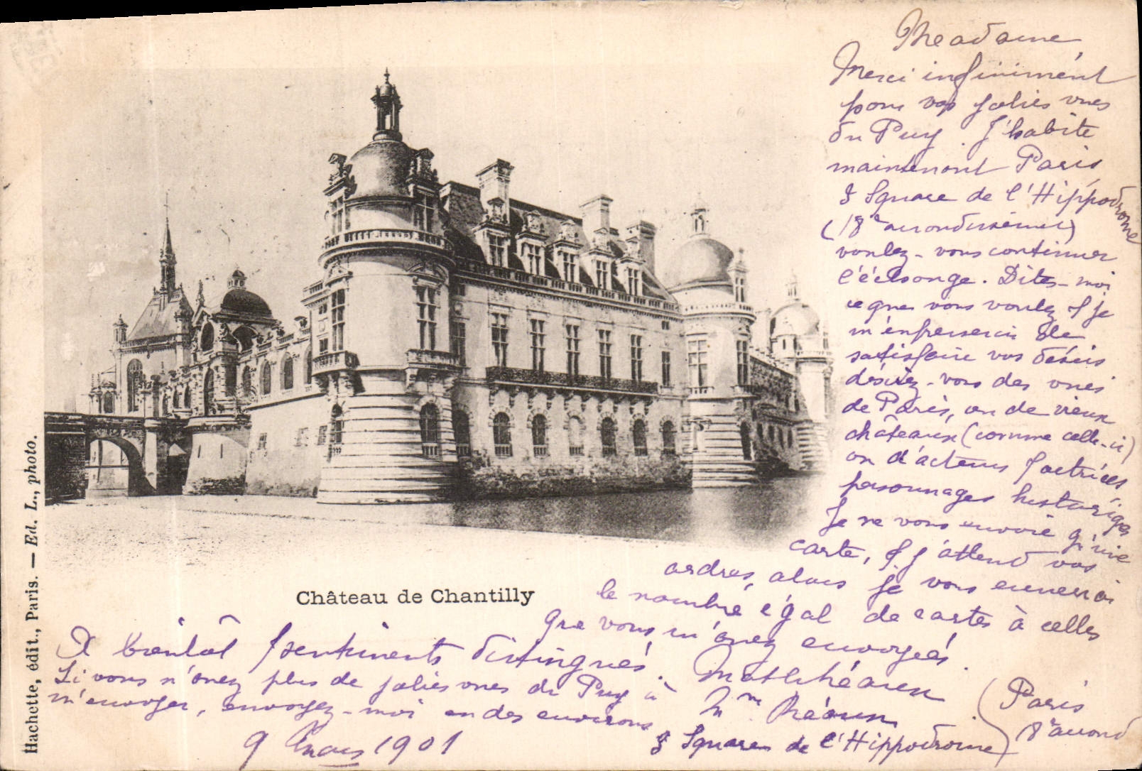 CPA Chateau de Chantilly 
