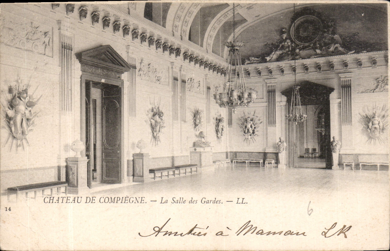 CPA Chateau de Compiegne La Salle des Gardes 