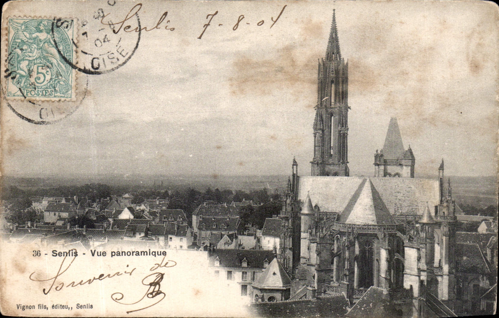 CPA Senlis Vue panoramique 