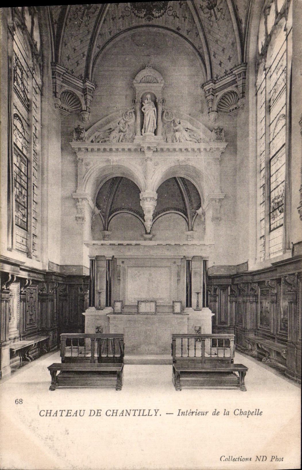 CPA Chateau de Chantilly Interieur de la Chapelle 