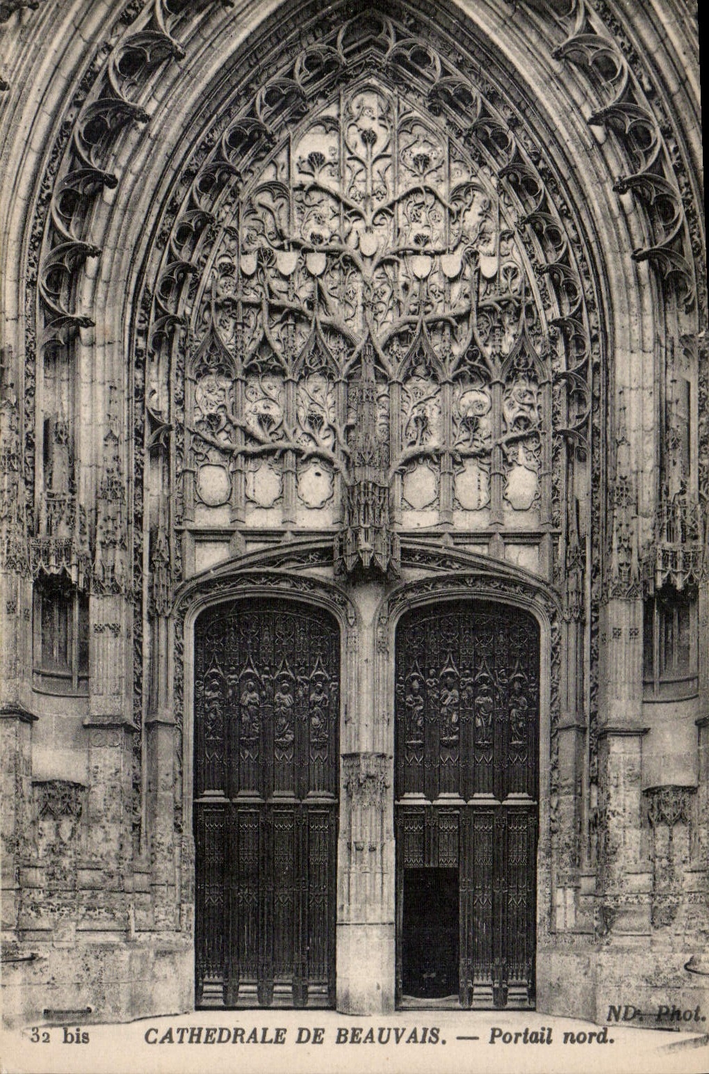 CPA Cathedrale de Beauvais Portail Nord