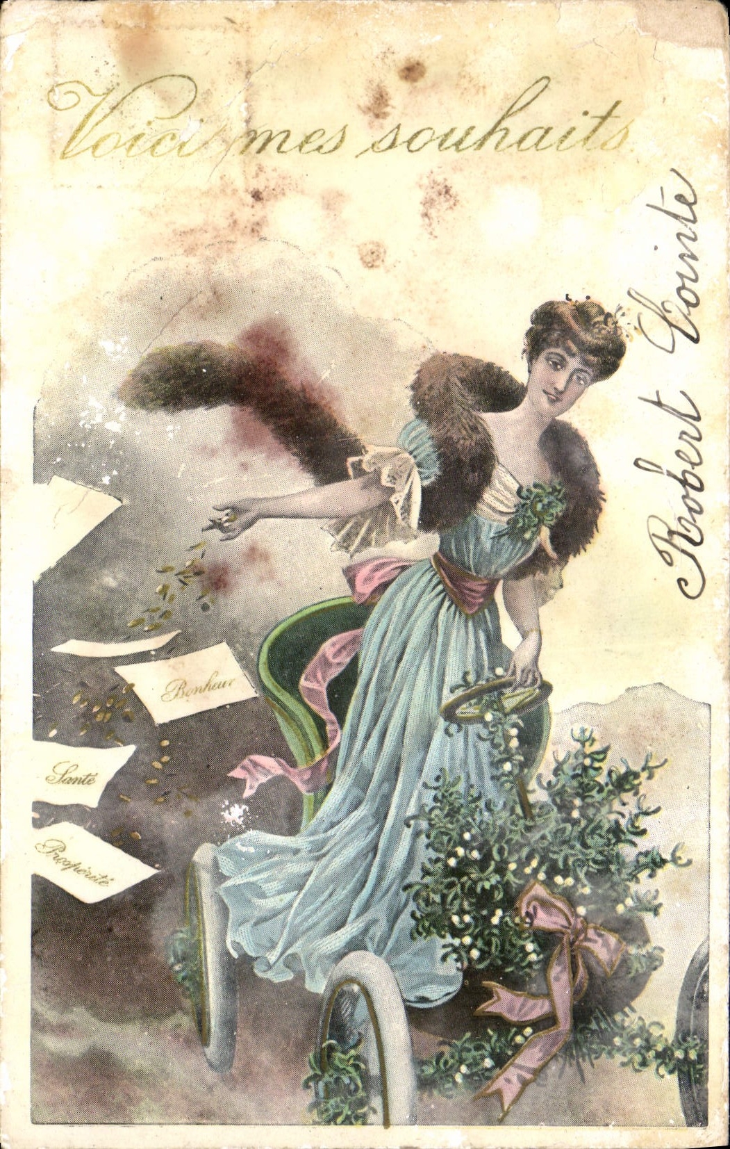 CPA Femme Automobile