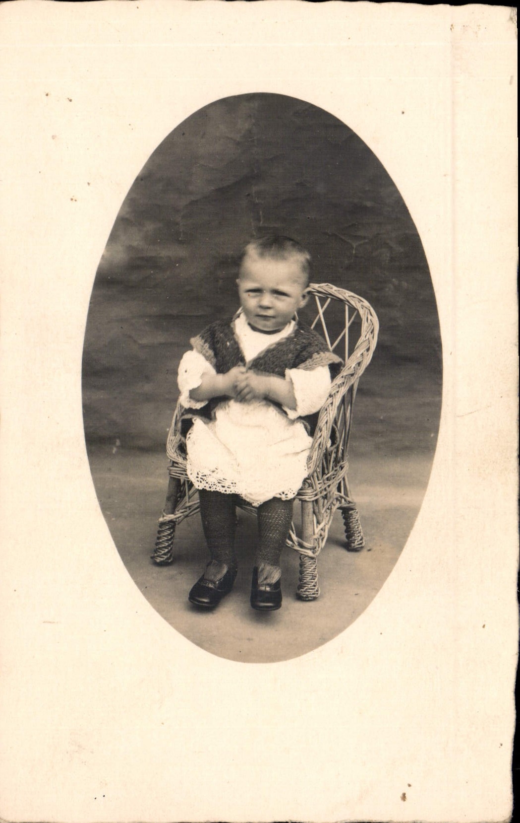 CARTE PHOTO Enfant Bebe