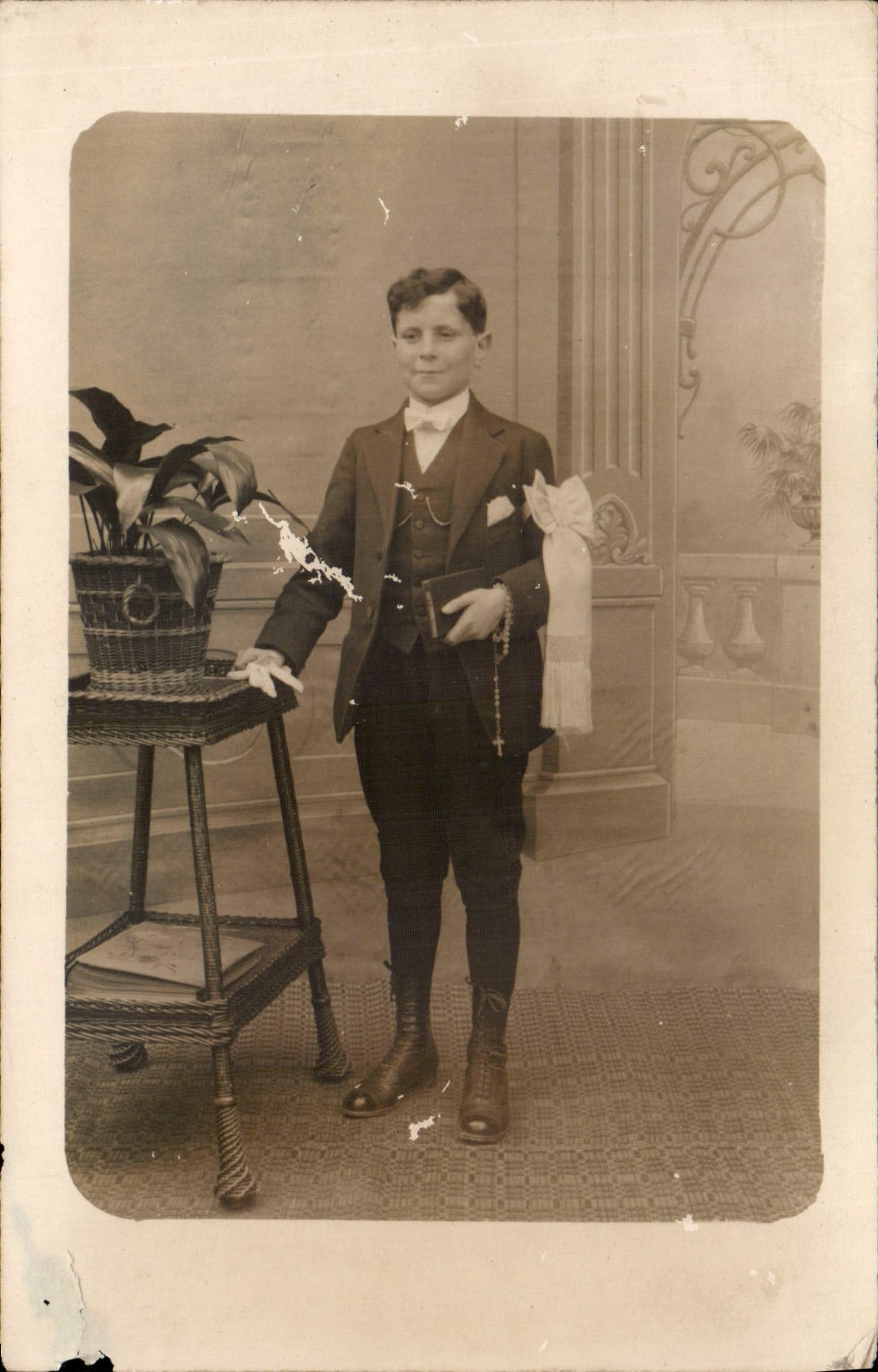CARTE PHOTO Enfant Communiant