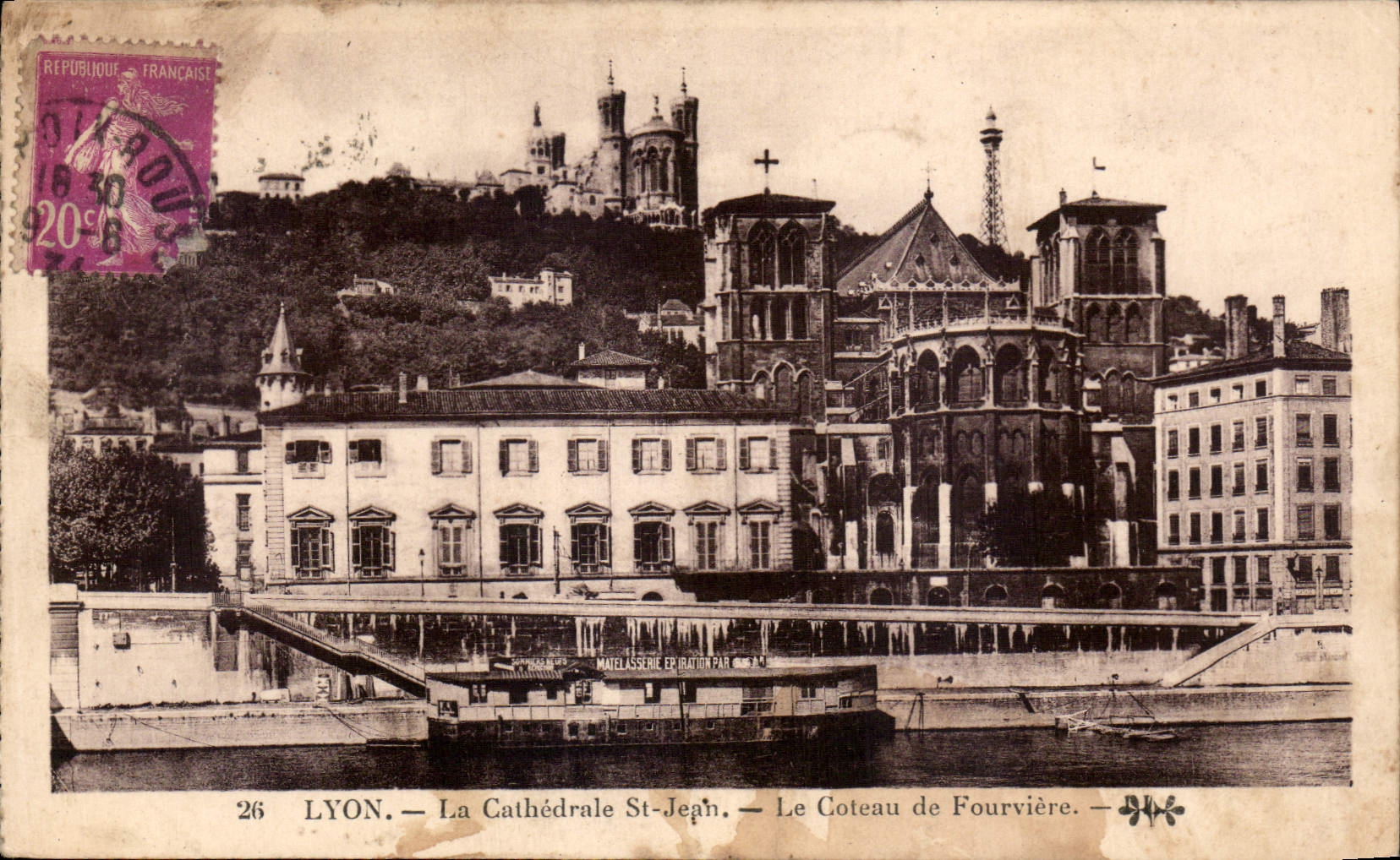 CPA Lyon La Cathedrale St Jean Le Coteau de Fourviere 