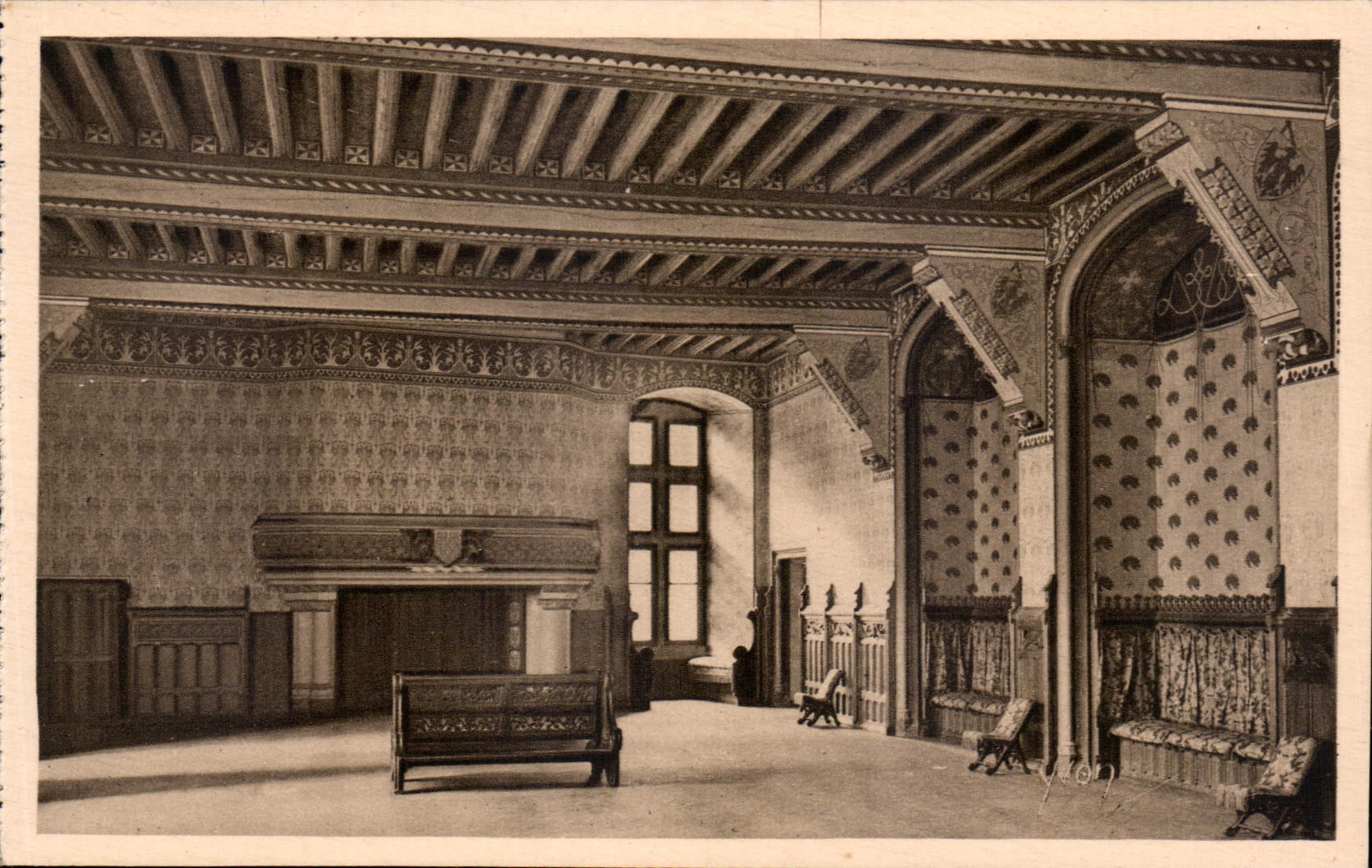 CPA Chateau de Pierrefonds Oise La Salle de Reception