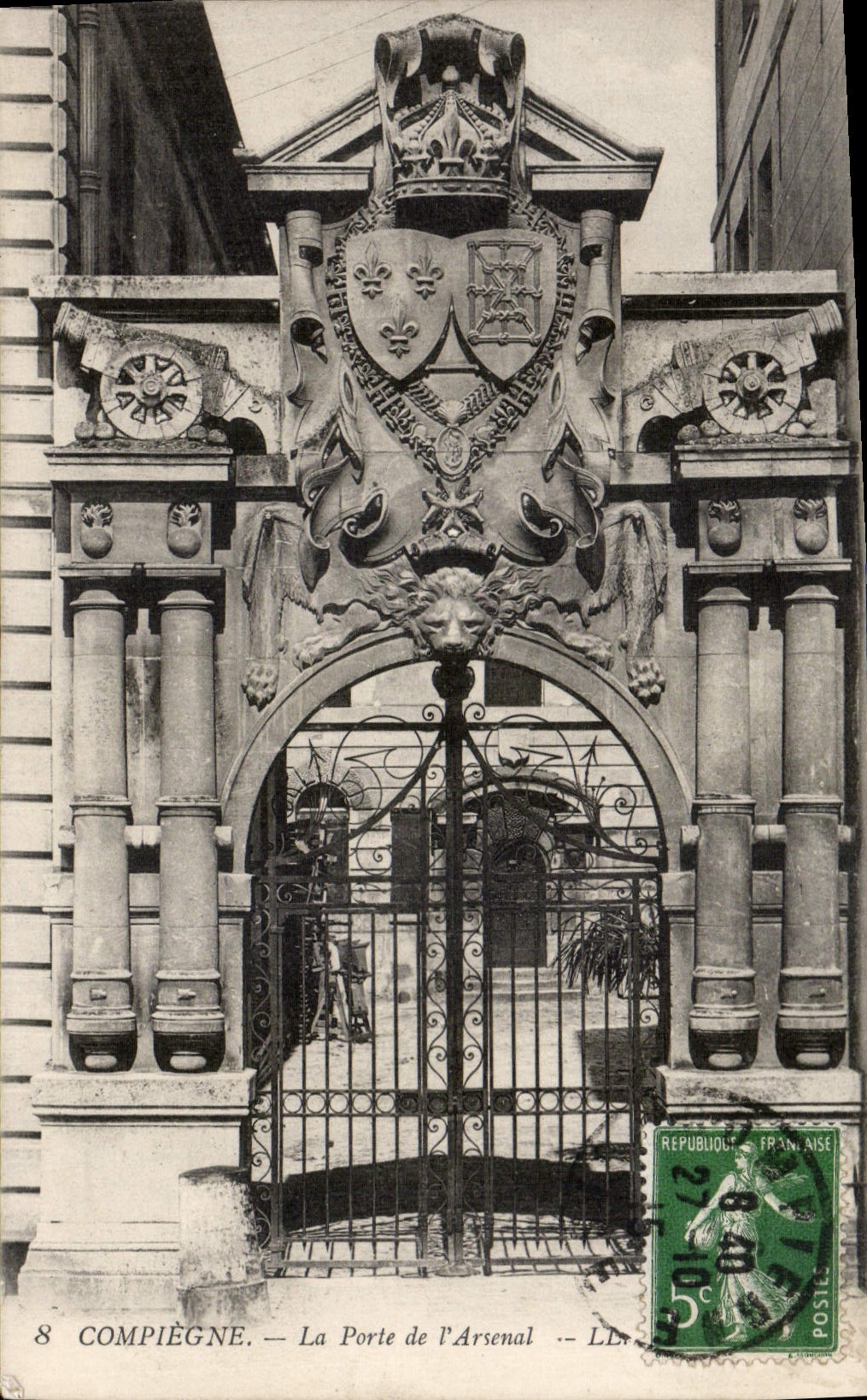 CPA Compiegne La Porte de l'Arsenal 