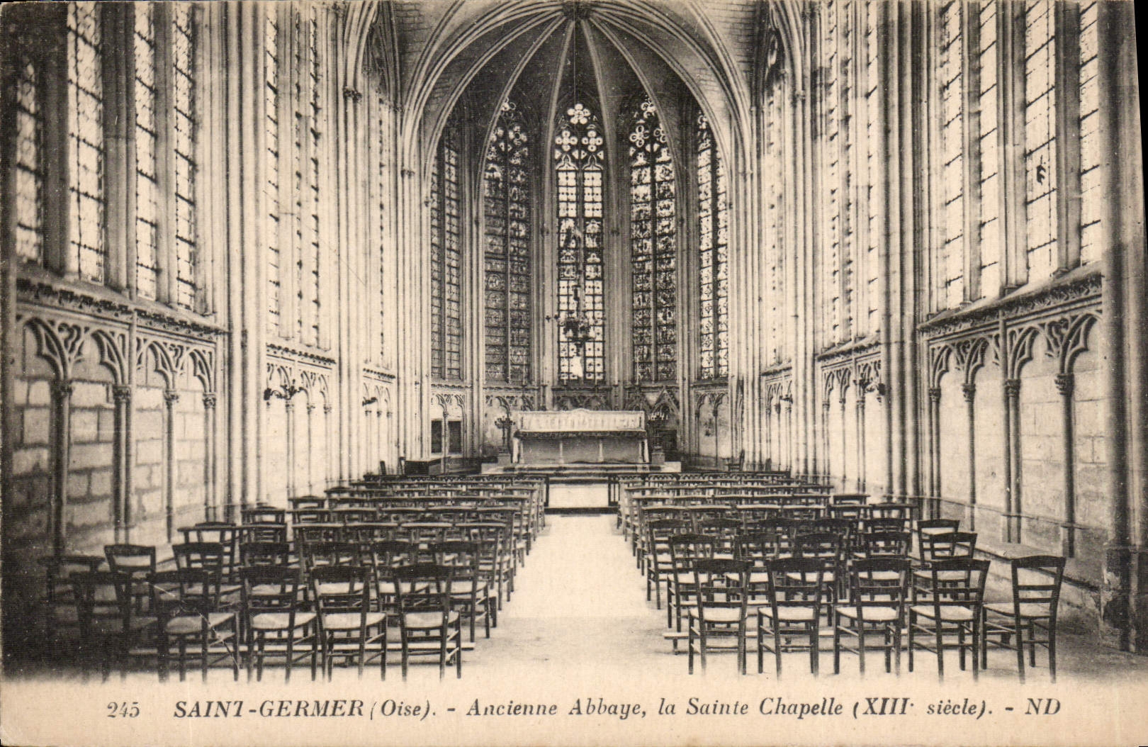 CPA Saint Germer Oise Ancienne Abbaye la Sainte Chapelle