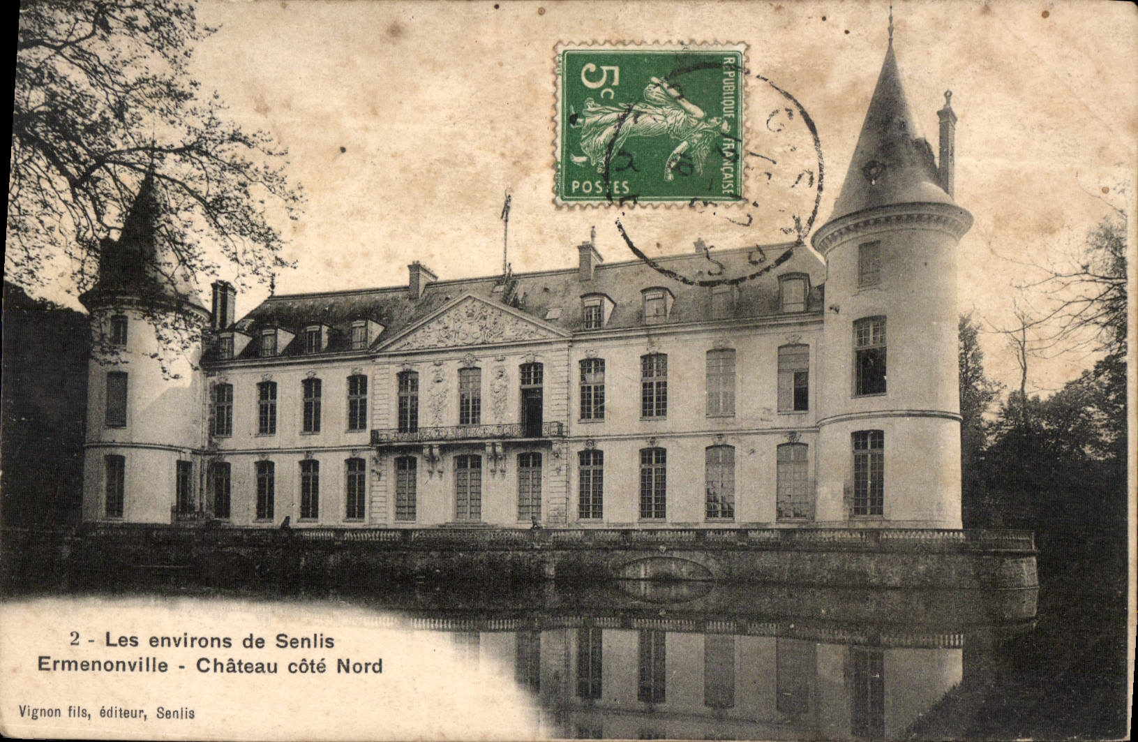 CPA Les Environs de Senlis Ermenonville Chateau cote Nord 