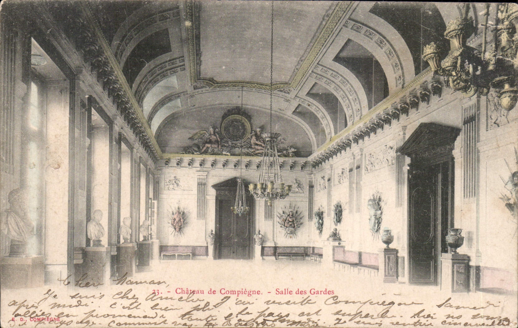 CPA Chateau de Compiegne Salle des Gardes 
