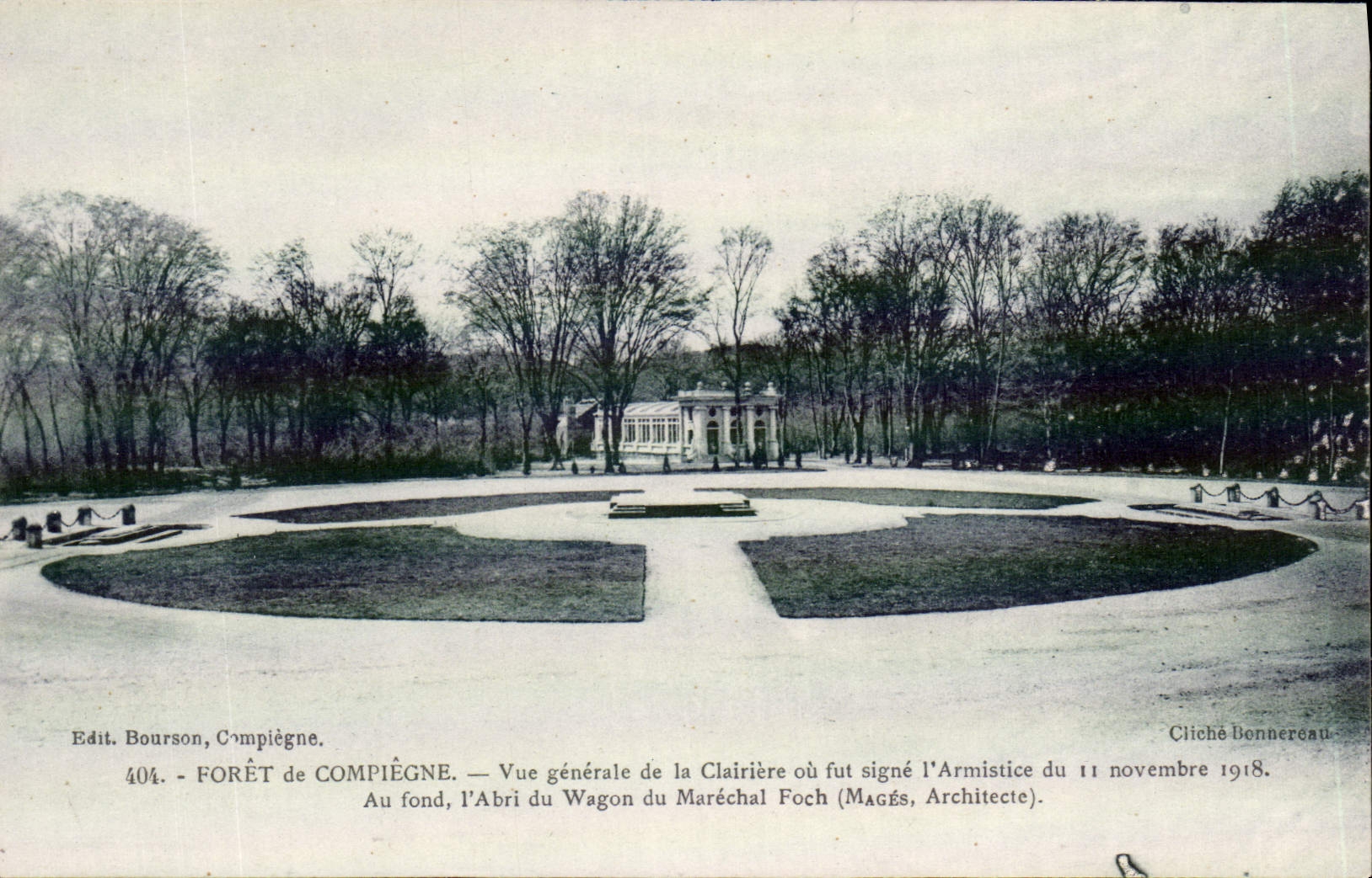 CPA Foret de Compiegne Vue generale de la Clairiere ou fut signe l'Armistice du 11 Novembre 1918 