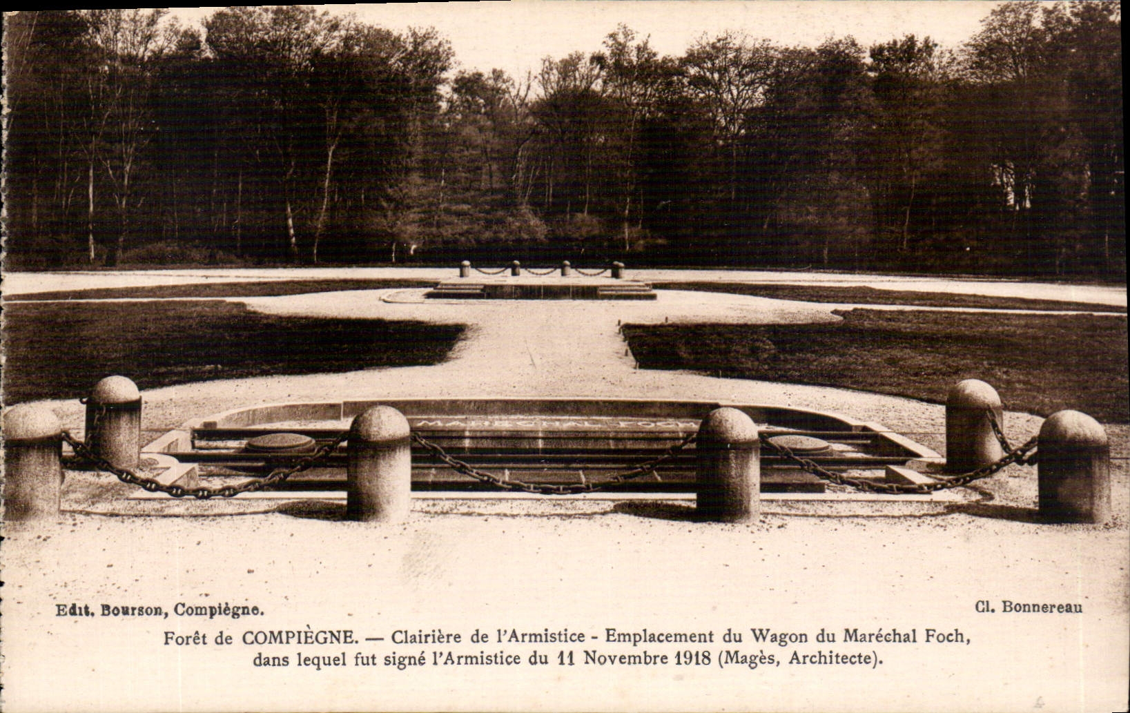 CPA Foret de Compiegne Clairiere de l'Armistice