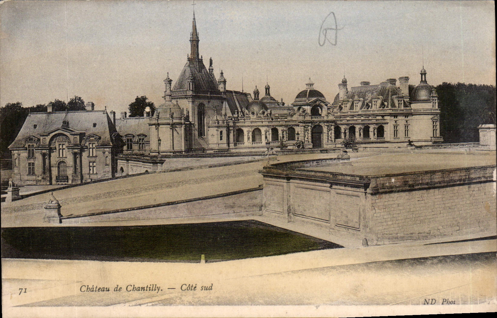 CPA Chateau de Chantilly Cote Sud 