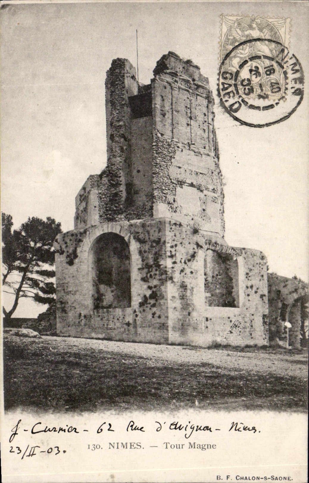 CPA Nimes Tour Magne 