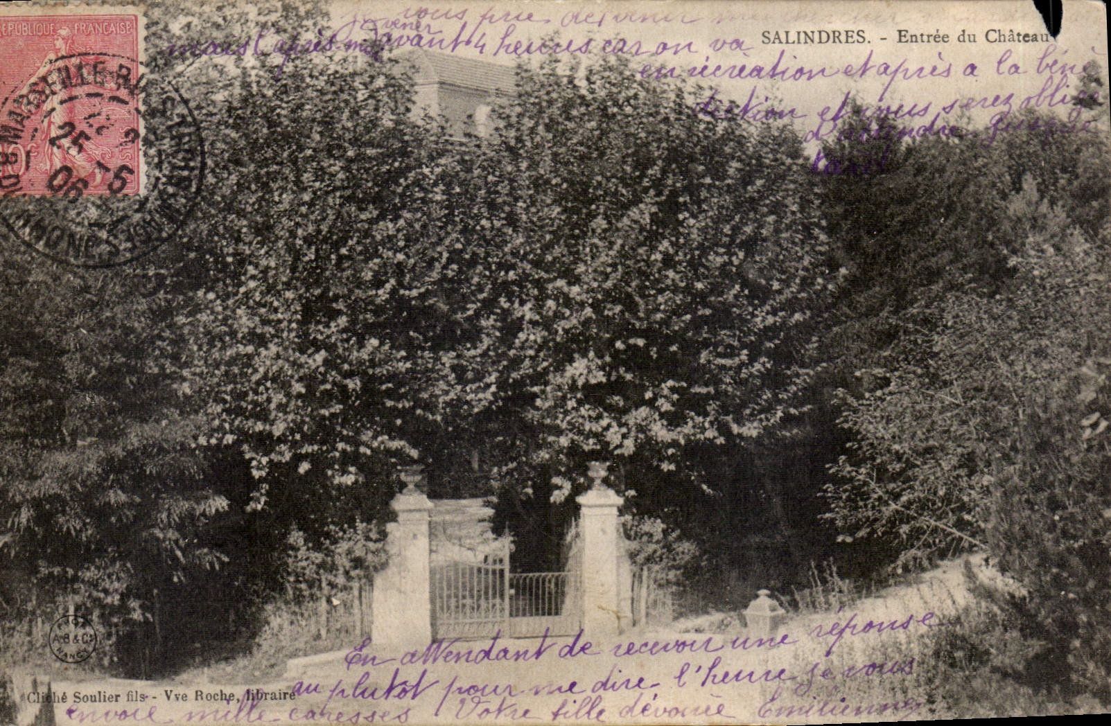 CPA Salindres Entree du Chateau