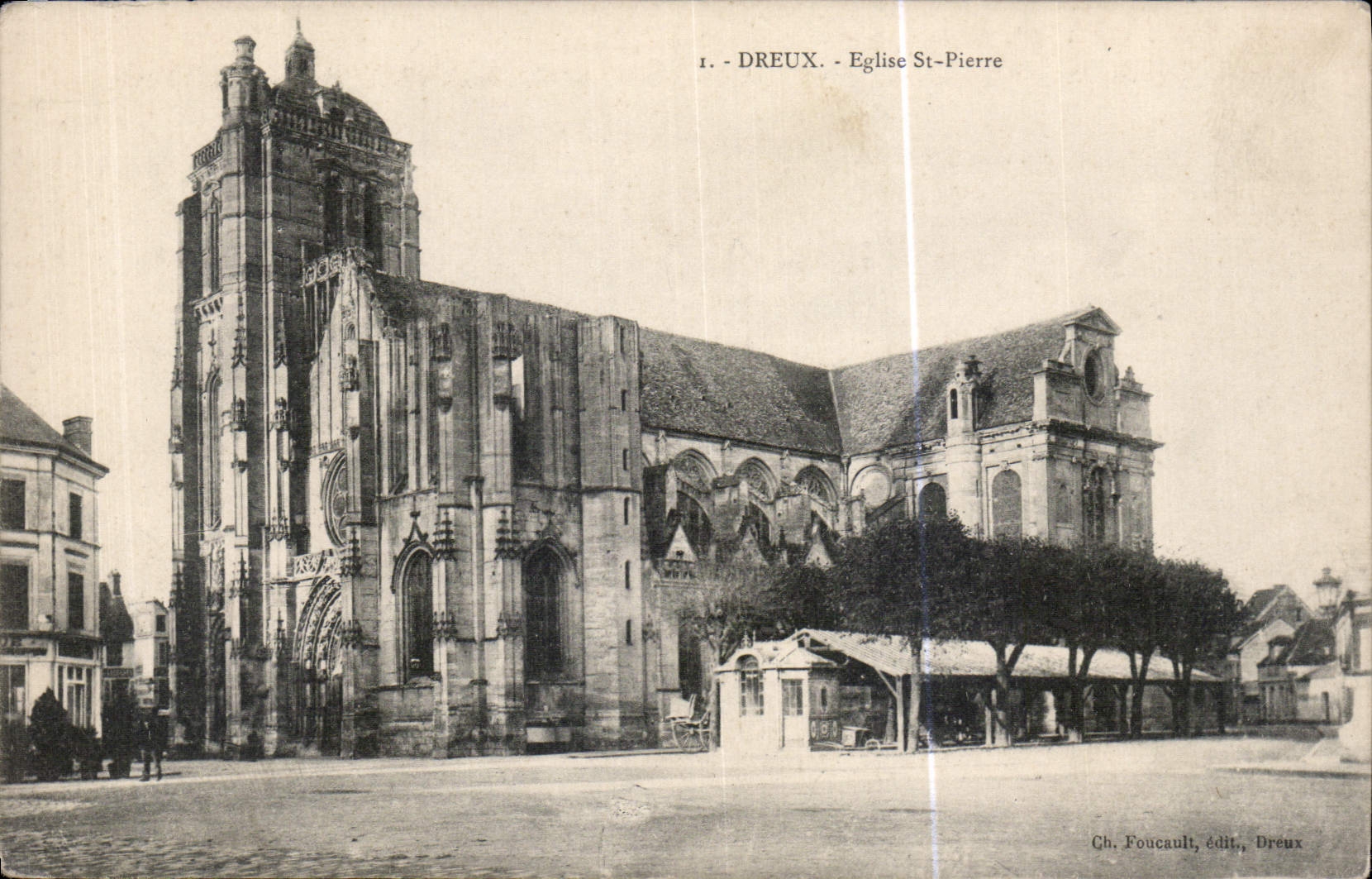 CPA Dreux Eglise St Pierre 