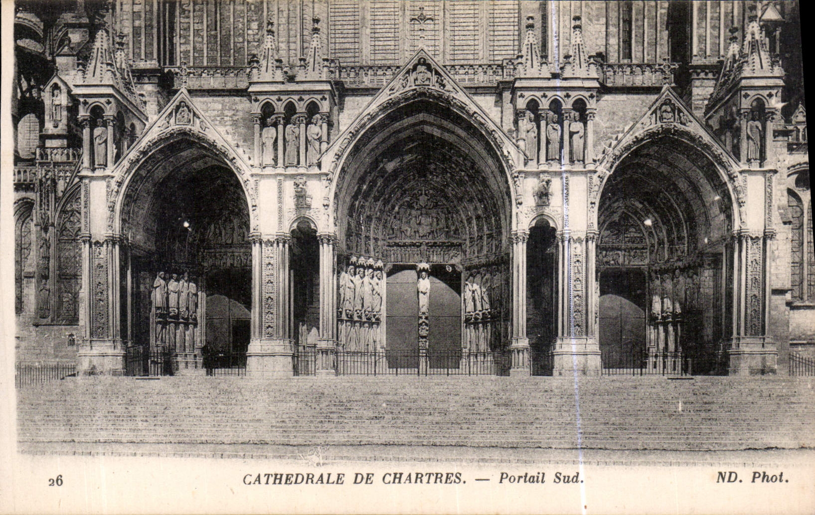 CPA Cathedrale de Chartres Portail Sud 