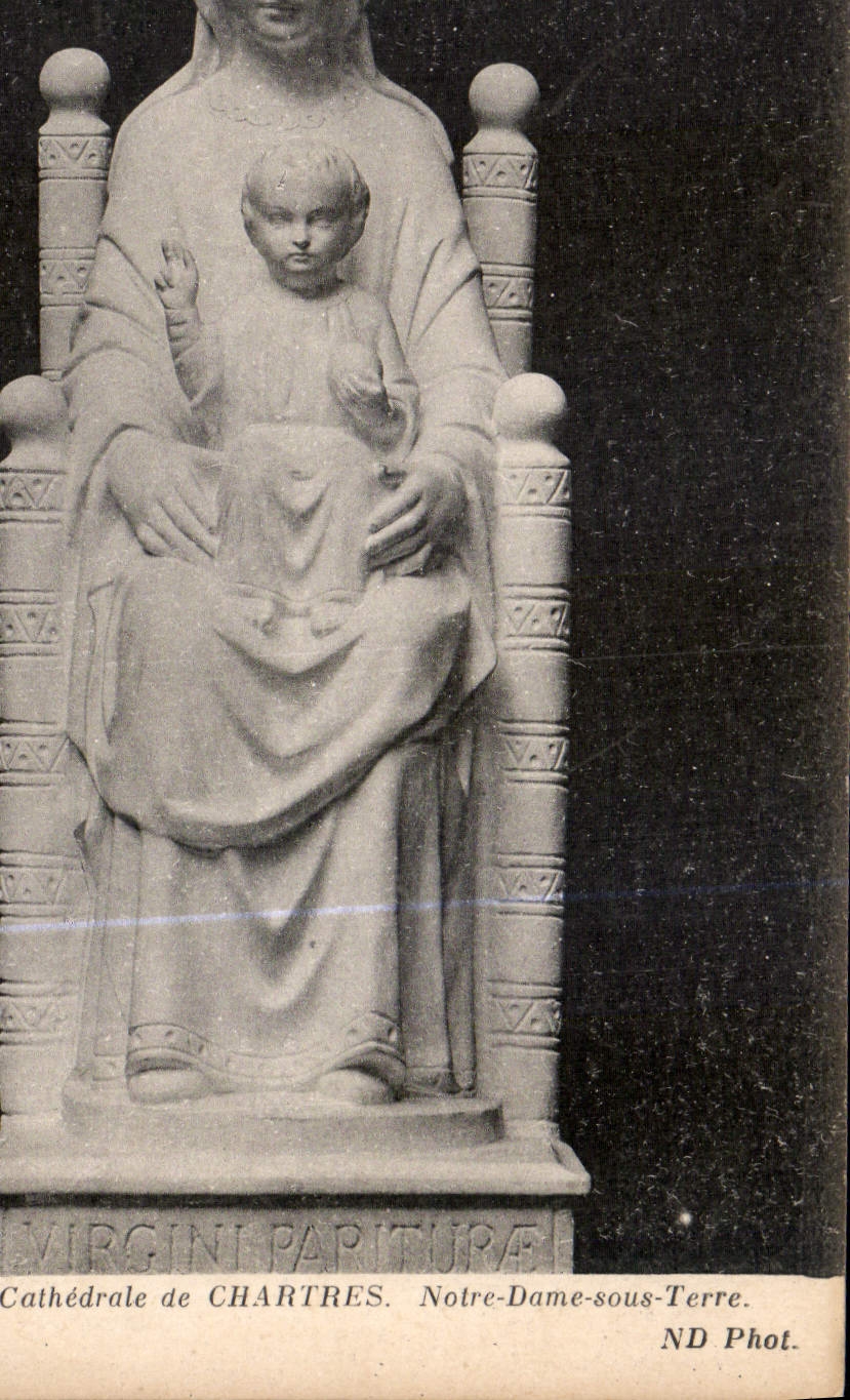 CPA Cathedrale de Chartres Notre Dame sous Terre 