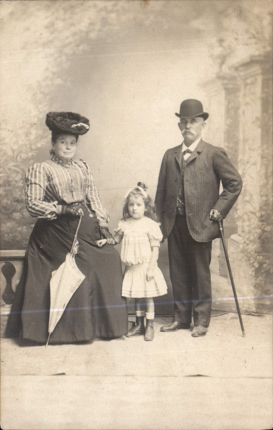 CARTE PHOTO Femme Enfant