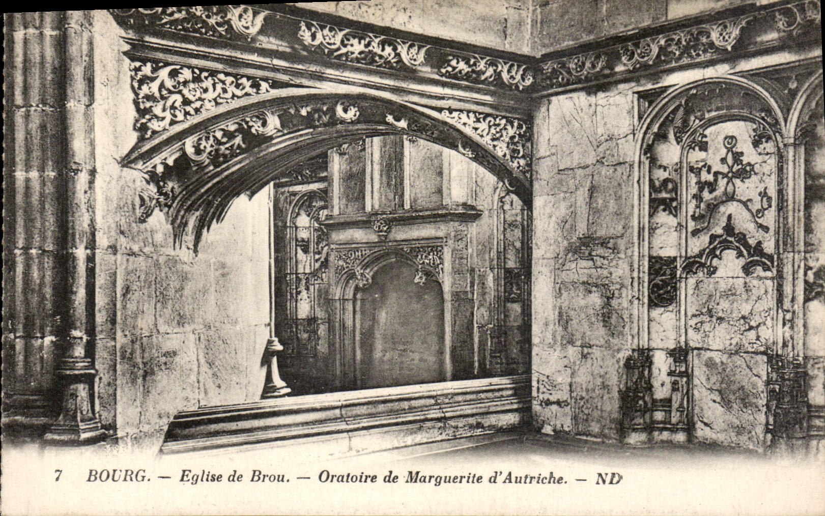CPA Bourg Eglise de Brou Oratoire de Marguerite d'Autriche
