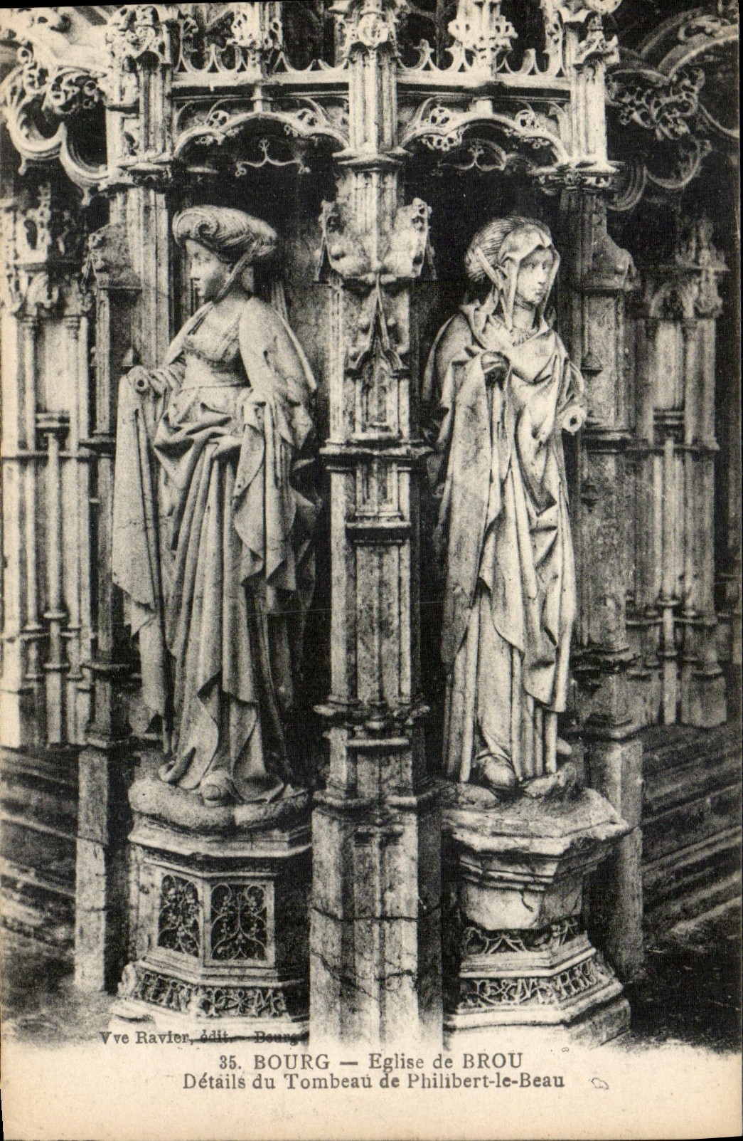 CPA Bourg Eglise de Brou Details du Tombeau de Philibert le Beau