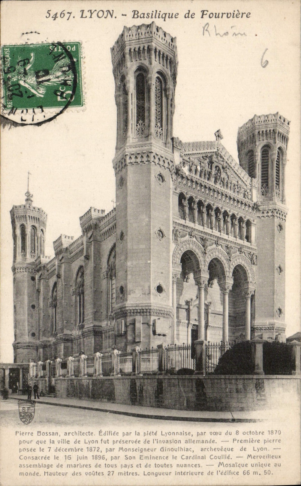 CPA Lyon Basilique de Fourviere 