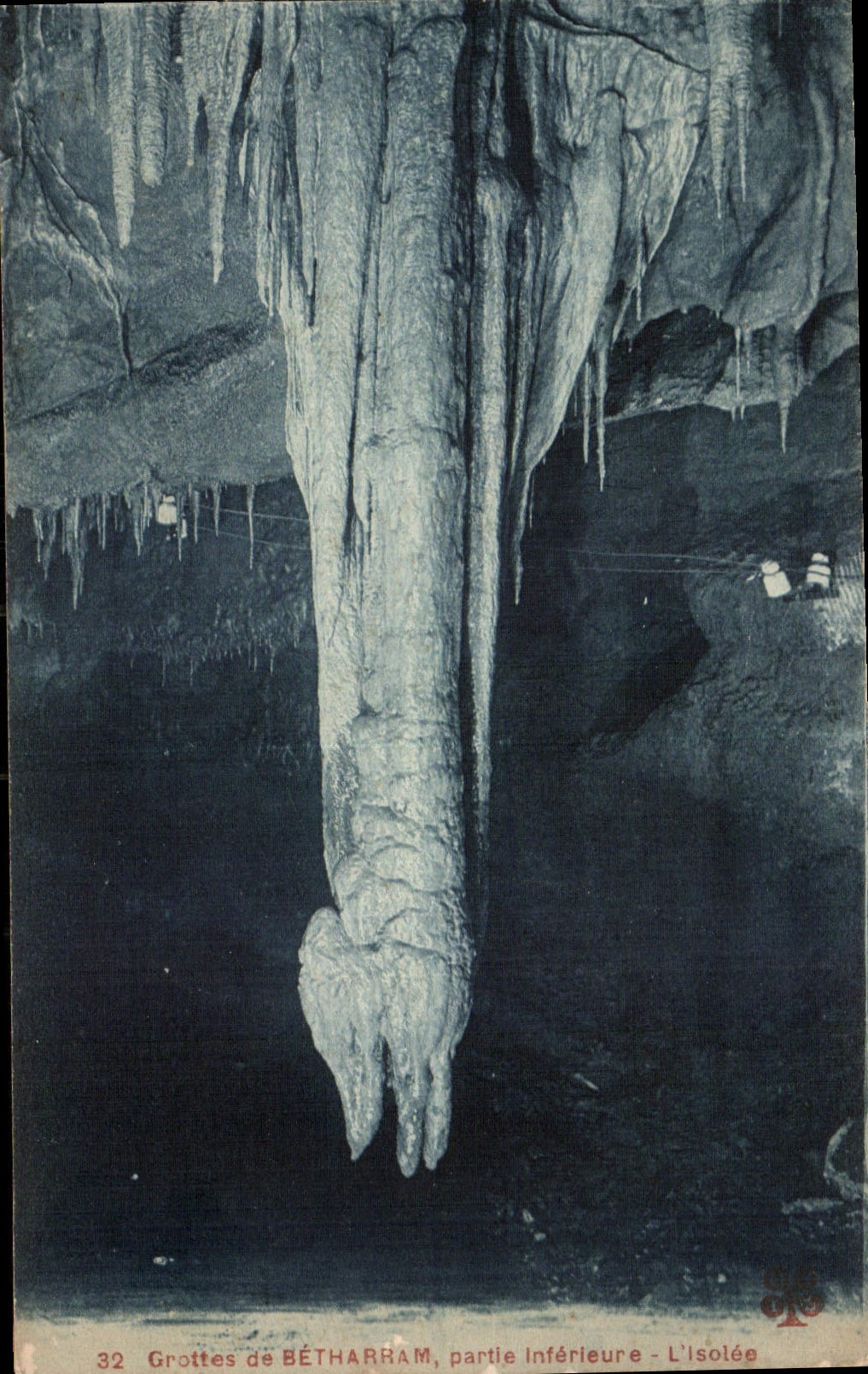 CPA Grottes de Bettharam partie interieure L'isolee 