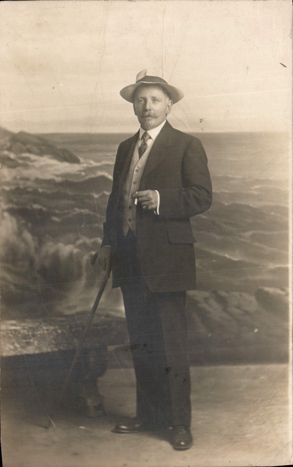 CARTE PHOTO Homme Marseille