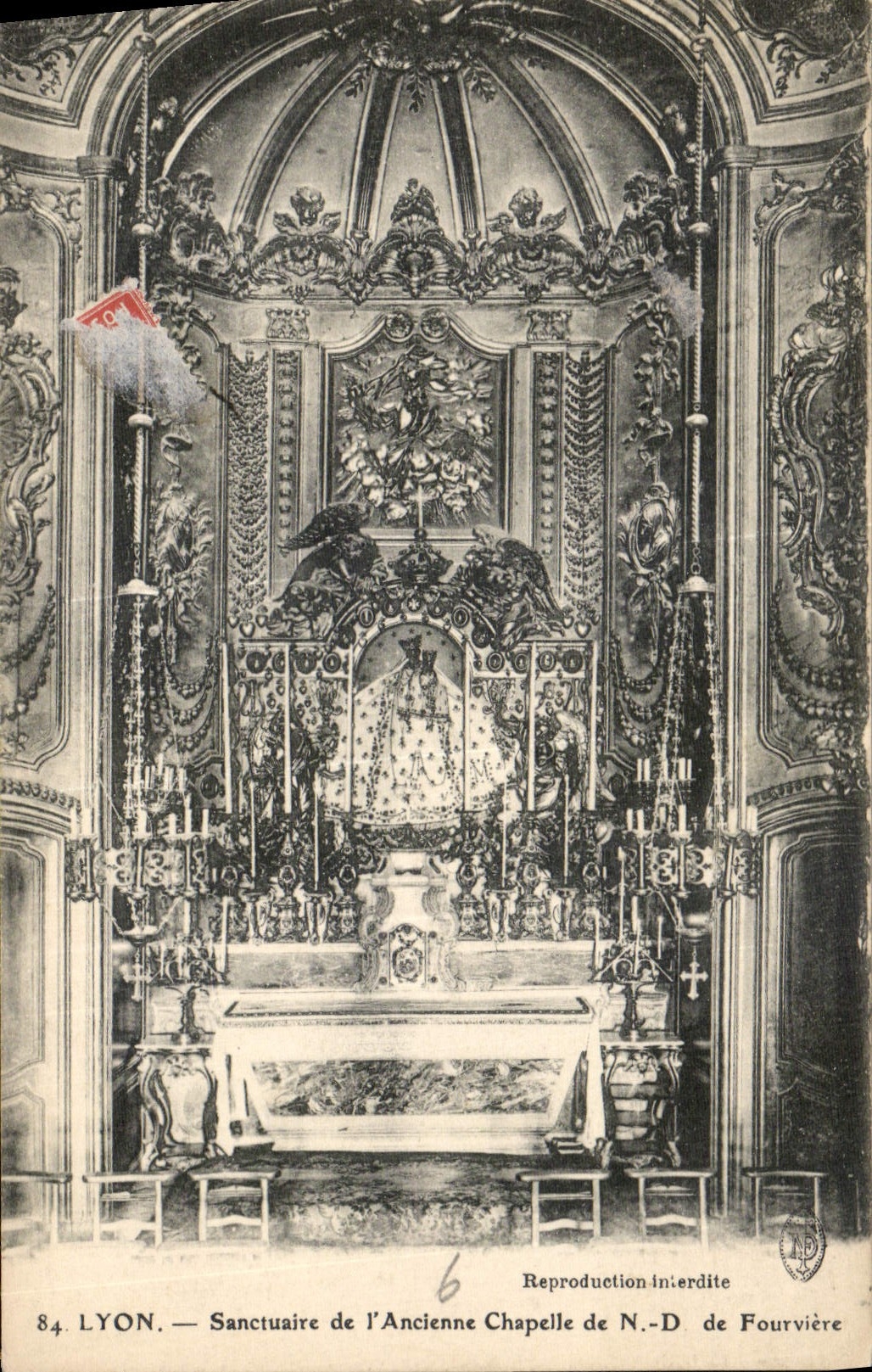 CPA Lyon Sanctuaire de l'Ancienne Chapelle de ND de Fourviere 