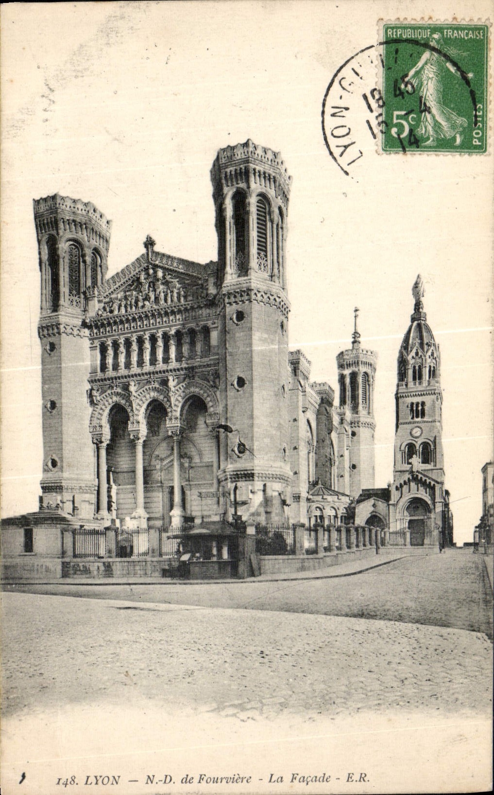 CPA Lyon de ND de Fourviere La Facade 