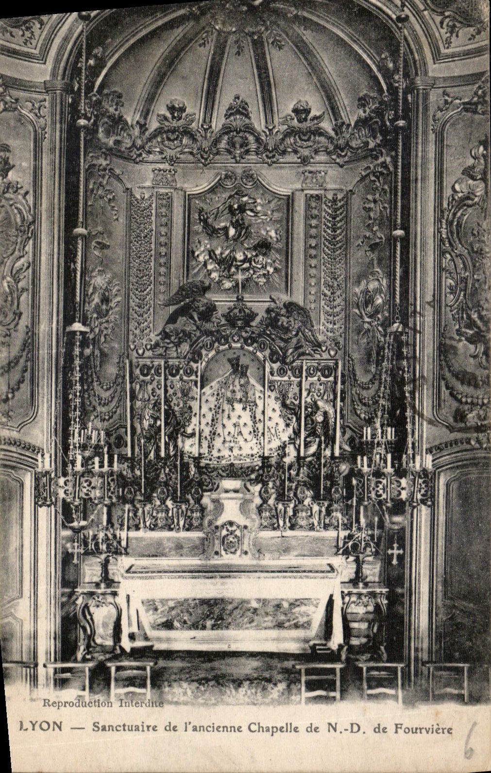 CPA Lyon Sanctuaire de l'ancienne Chapelle de ND de Fourviere 