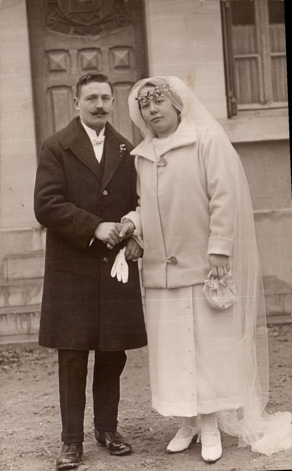 CARTE PHOTO Femme Mariage