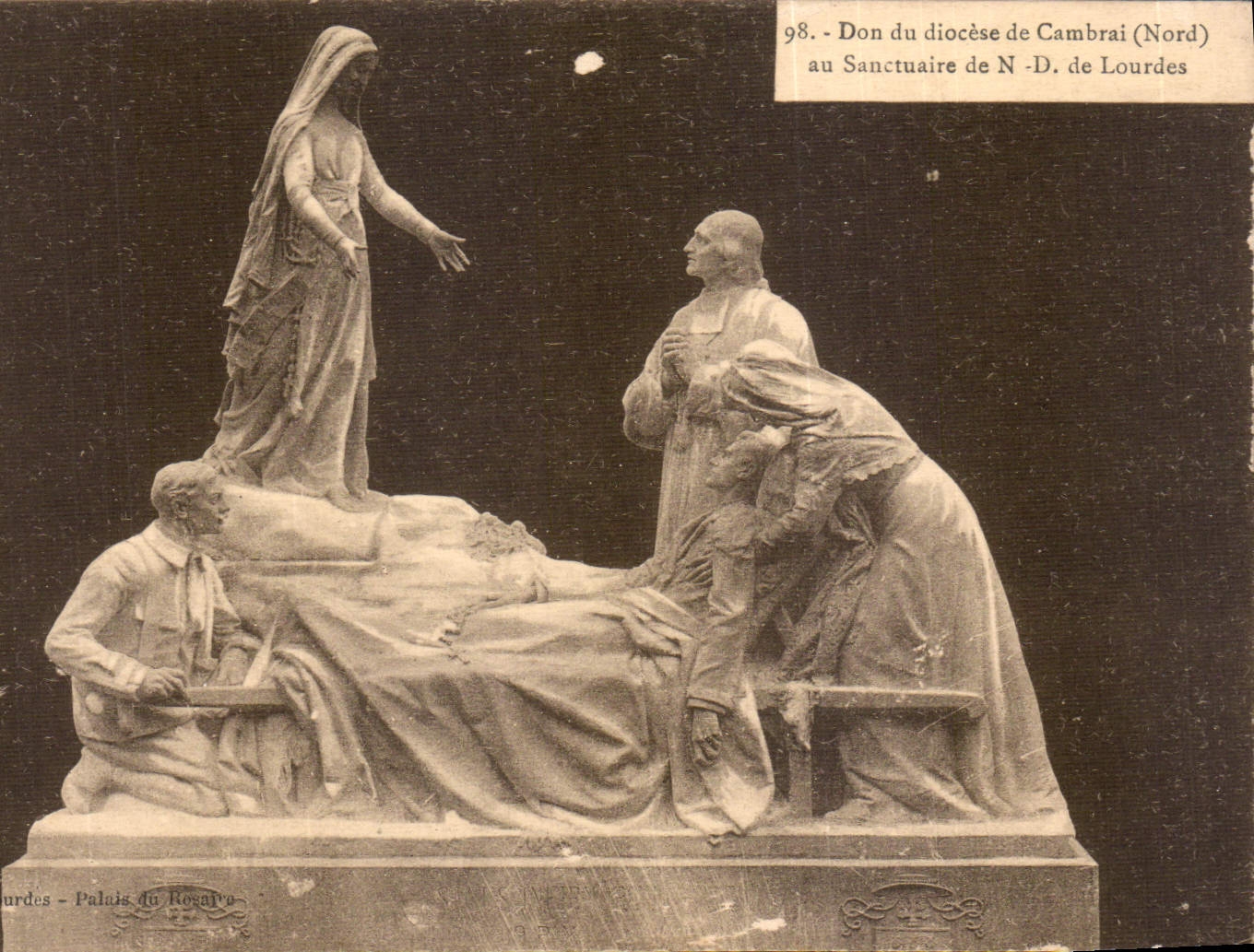 CPA Don du diocese de Cambrai Nord au Sanctuaire de ND de Lourdes 