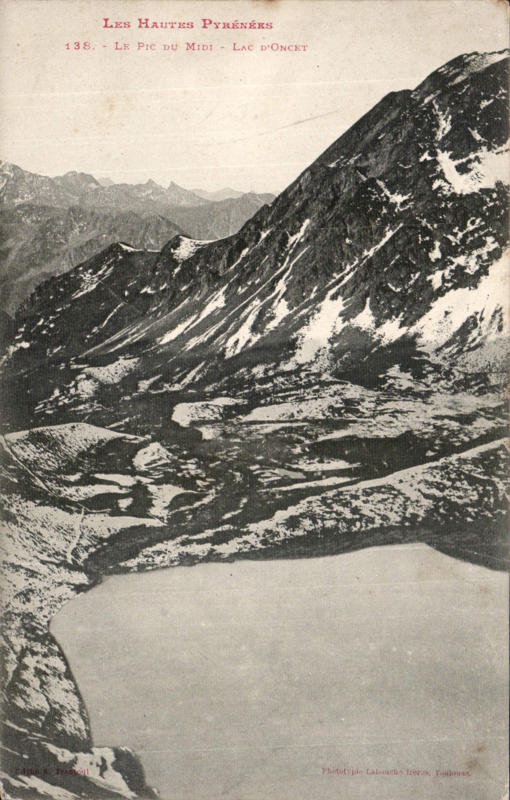 CPA Les Hautes Pyrenees le Pic du Midi lac d'Oncet