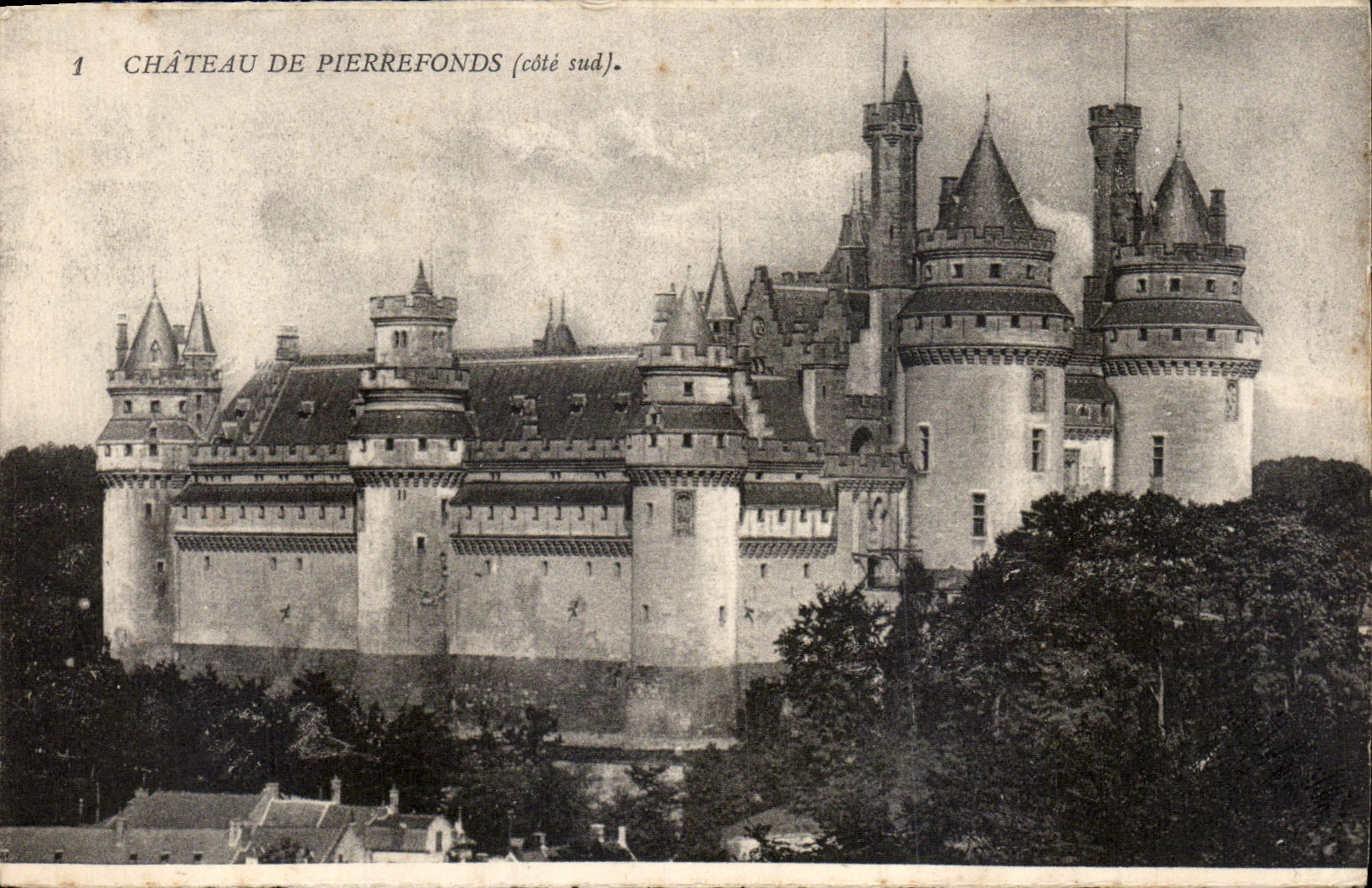 CPA Chateau de Pierrefonds cote sud