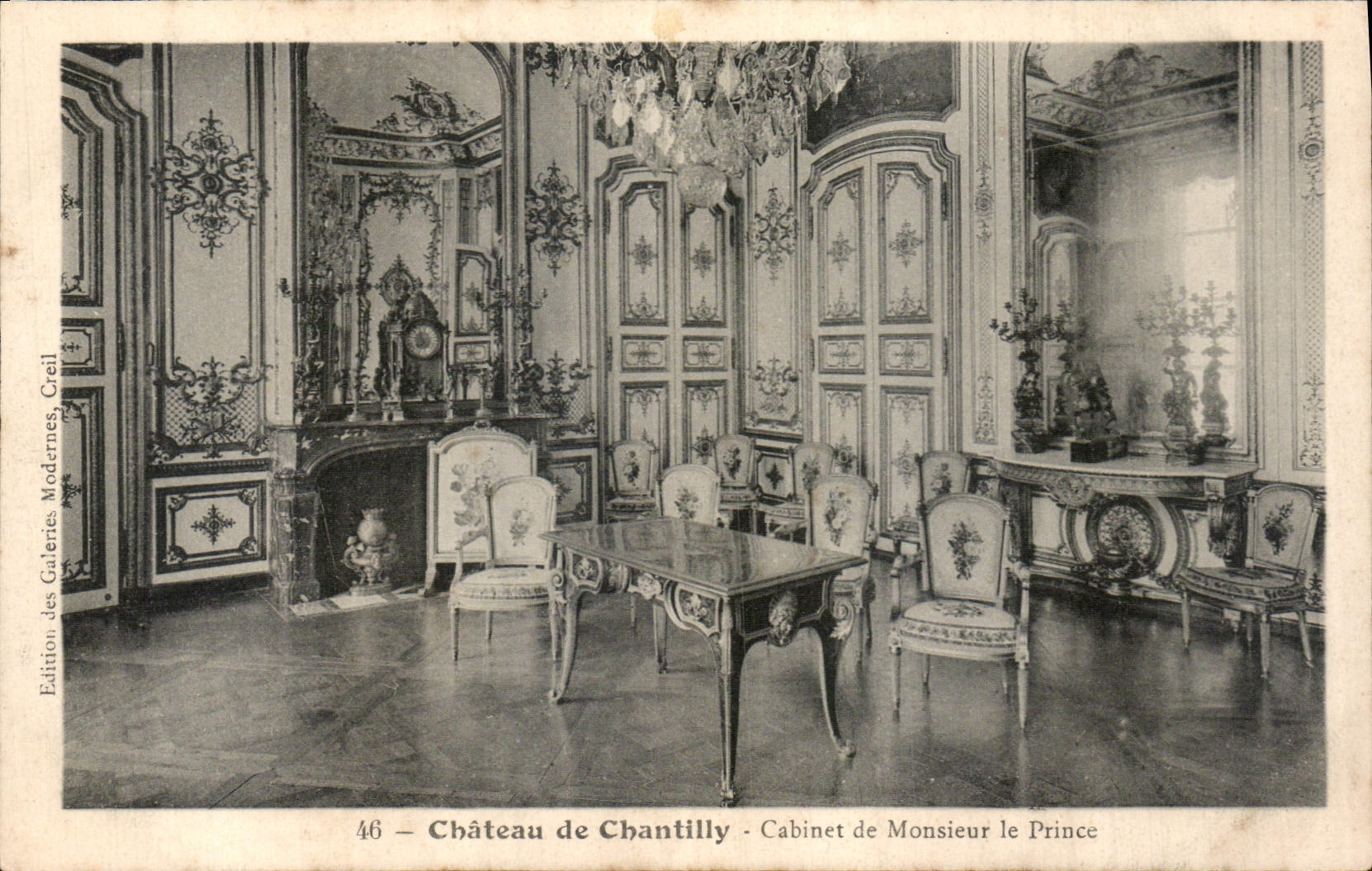 CPA Chateau de Chantilly Cabinet de Monsieur le Prince 