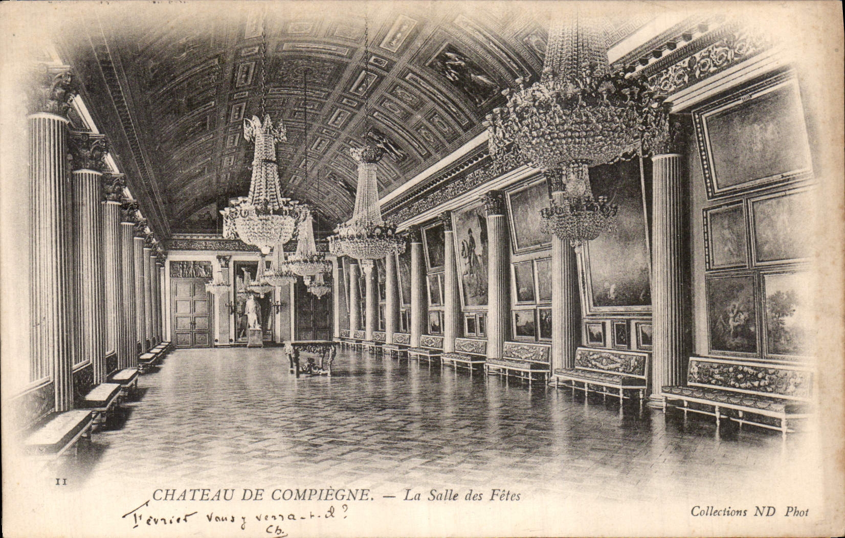 CPA Chateau de Compiegne La Salle des Fetes