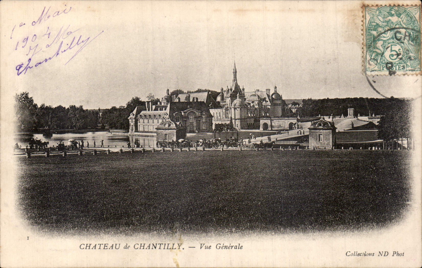 CPA Chateau de Chantilly Vue generale