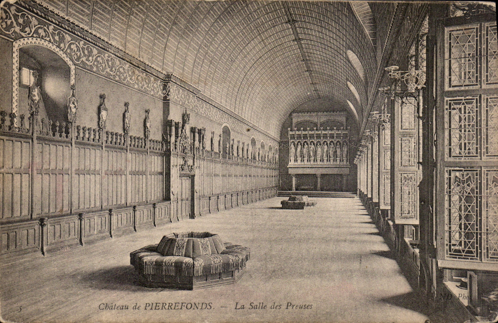 CPA Chateau de Pierrefonds La Salle des Preuses