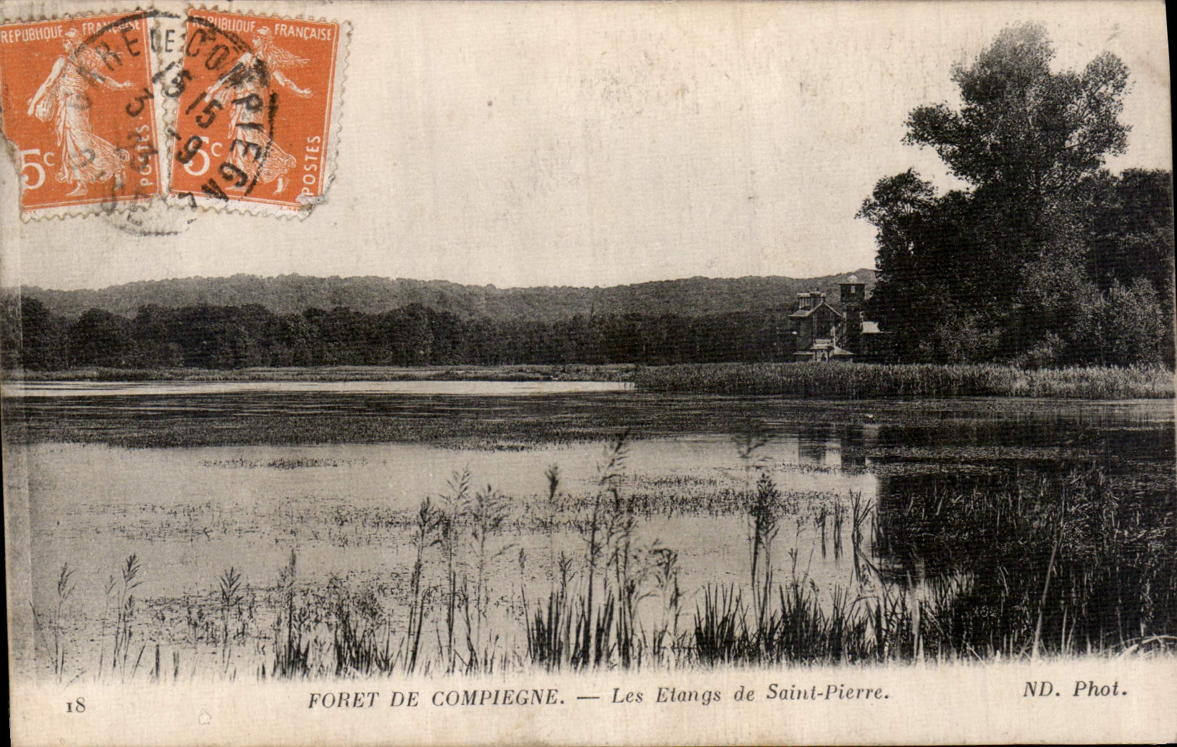 CPA Foret de Compiegne Les Etangs de Saint Pierre